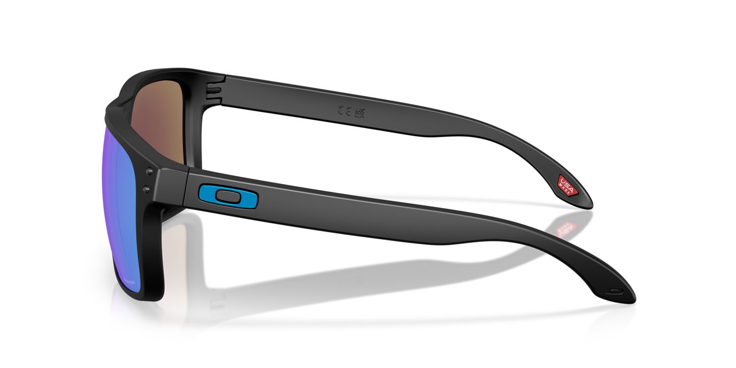 Sonnenbrillen Oakley Holbrook XXL OO 9487 (948705) farbe nero opaco form rechteckig gläser prizm sapphire