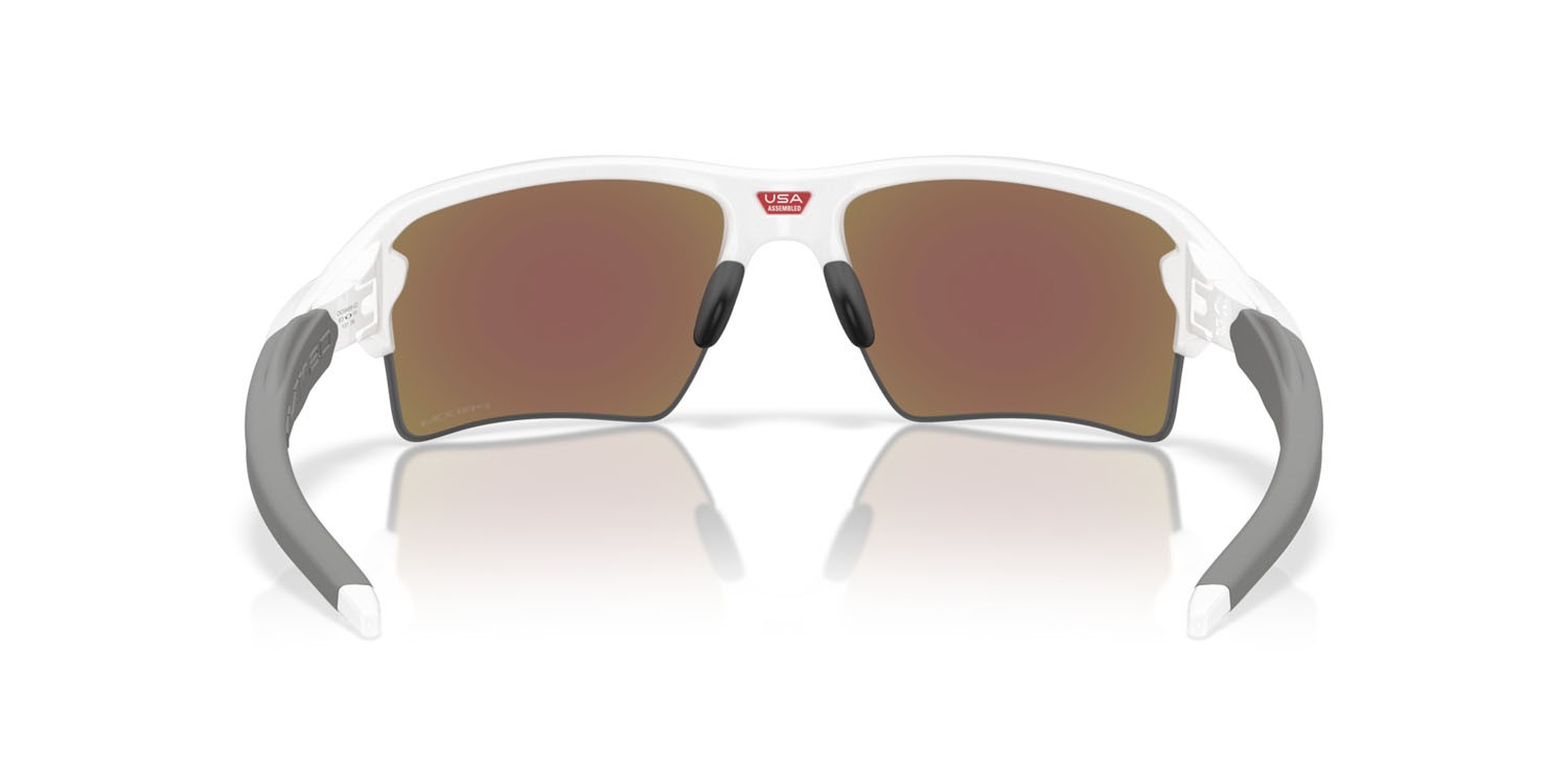 Sonnenbrillen Oakley Flak 2.0 XXL OO 9488 (948802) farbe bianco lucido form rechteckig gläser prizm sapphire