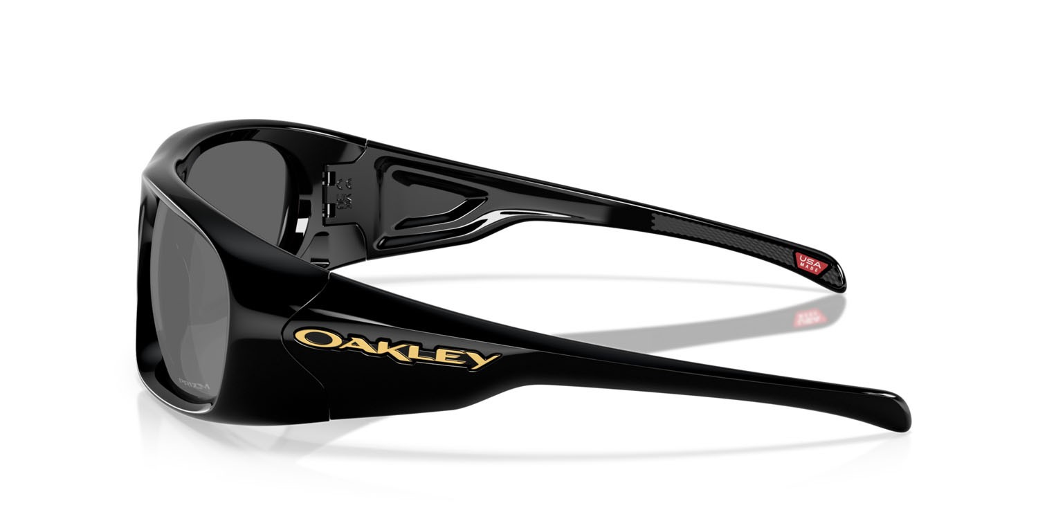 Occhiali da sole Oakley Belleville OO 9491 (949101) colore nero lucido forma rettangolare lenti prizm black
