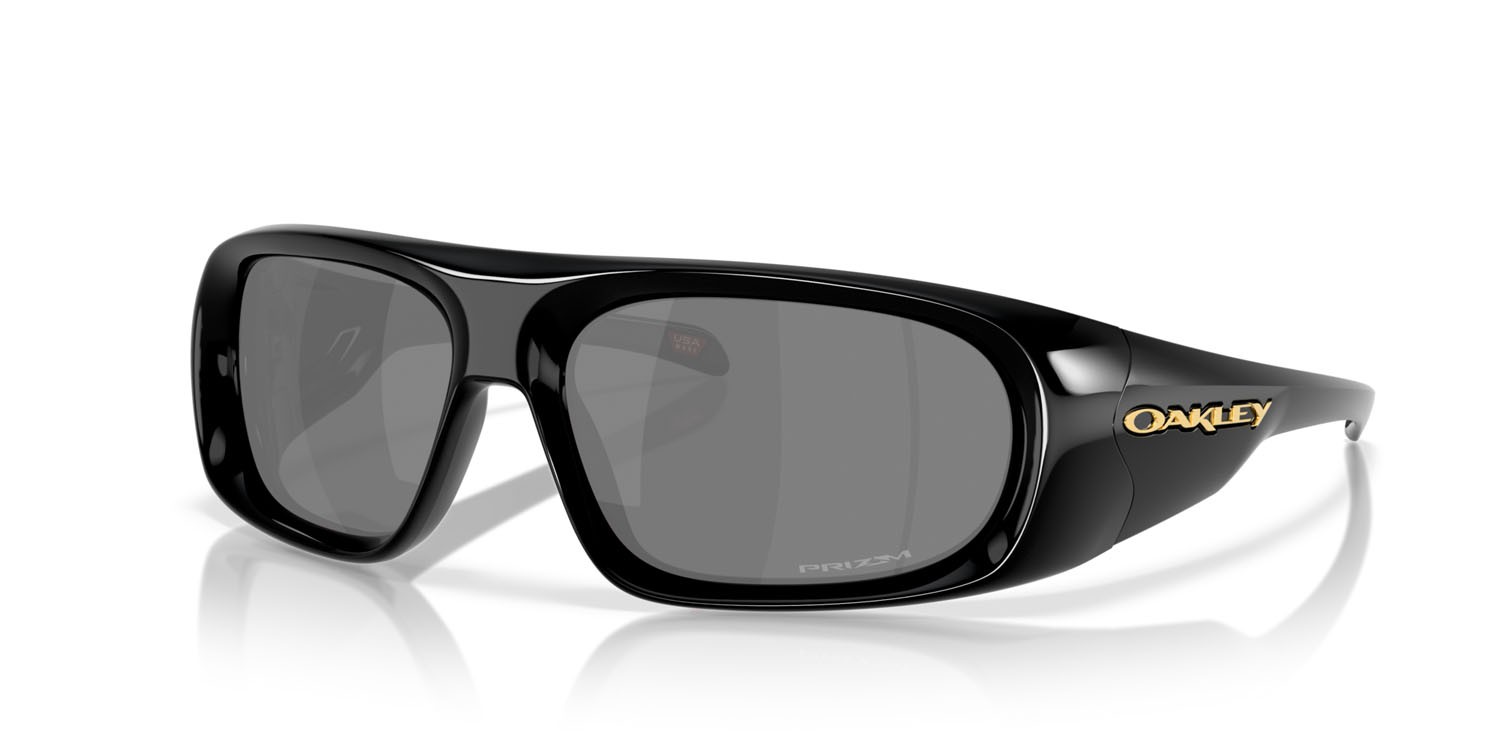 Occhiali da sole Oakley Belleville OO 9491 (949101) colore nero lucido forma rettangolare lenti prizm black