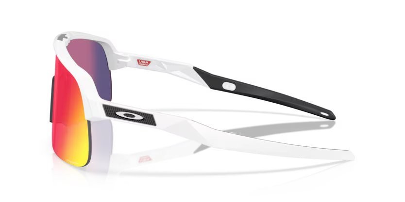 Occhiali da sole Oakley Sutro Lite S OO 9496 (949606) colore bianco opaco forma rettangolare lenti prizm road