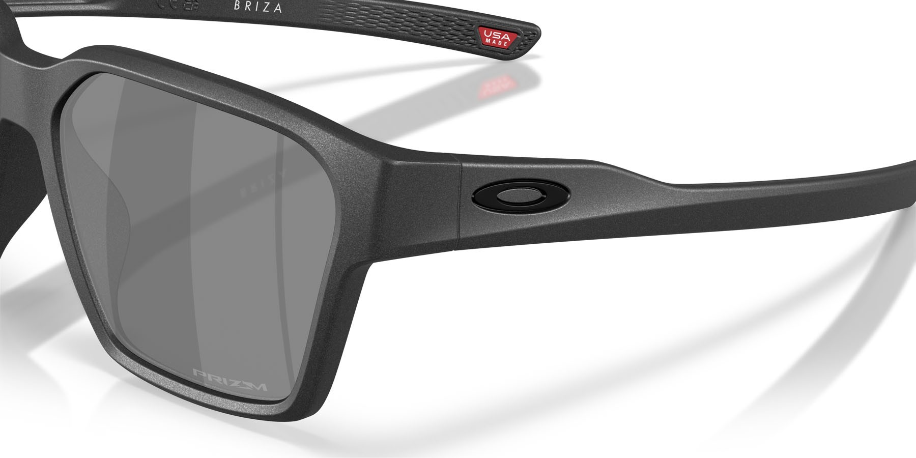 Occhiali da sole Oakley Briza OO 9497 (949703) colore acciaio forma quadrato lenti prizm black