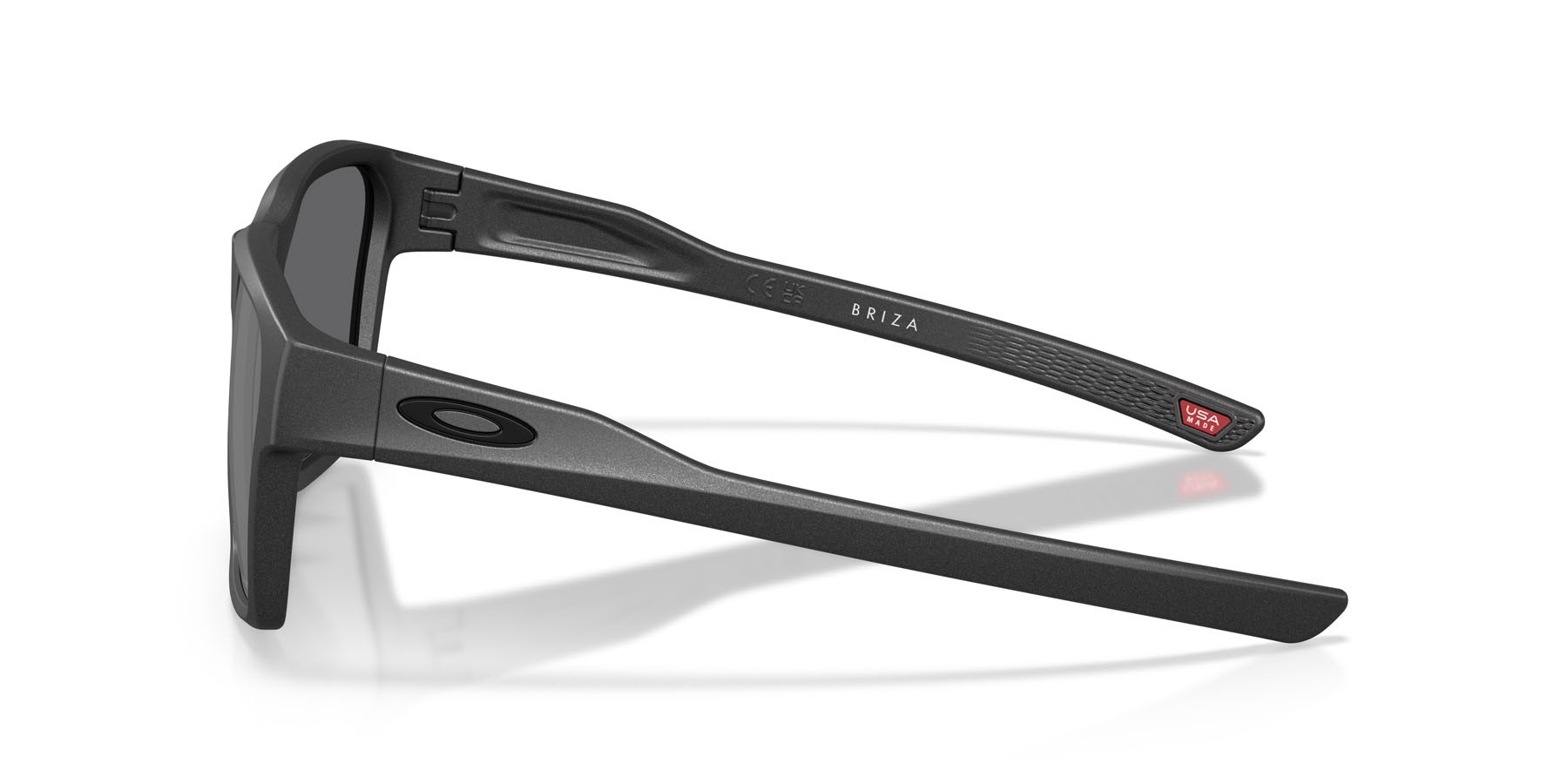 Occhiali da sole Oakley Briza OO 9497 (949703) colore acciaio forma quadrato lenti prizm black