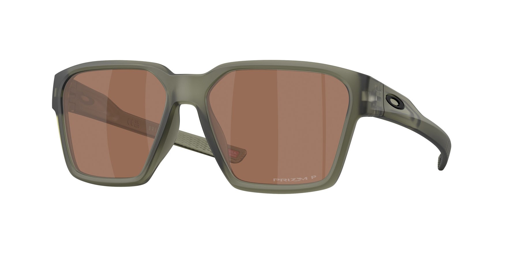 Sonnenbrillen Oakley Briza OO 9497 (949705) farbe olive ink opaco form quadratisch gläser prizm tungsten polarized