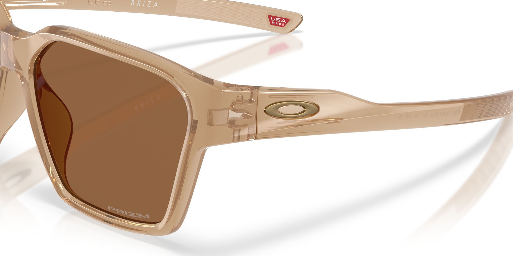 Sonnenbrillen Oakley Briza OO 9497 (949707) farbe seppia lucido form quadratisch gläser prizm bronze