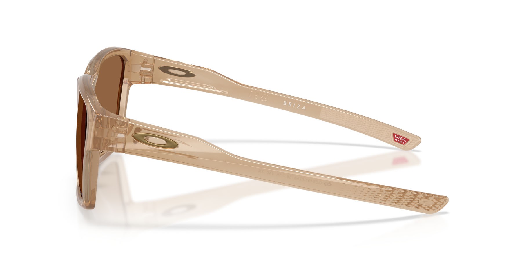 Sonnenbrillen Oakley Briza OO 9497 (949707) farbe seppia lucido form quadratisch gläser prizm bronze