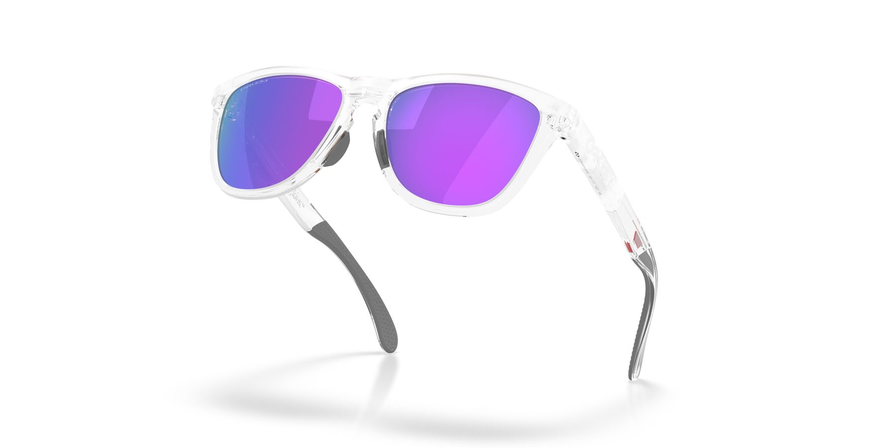Sonnenbrillen Oakley Frogskins Range XL OO 9503 (950305) farbe trasparente opaco form rund gläser prizm violet