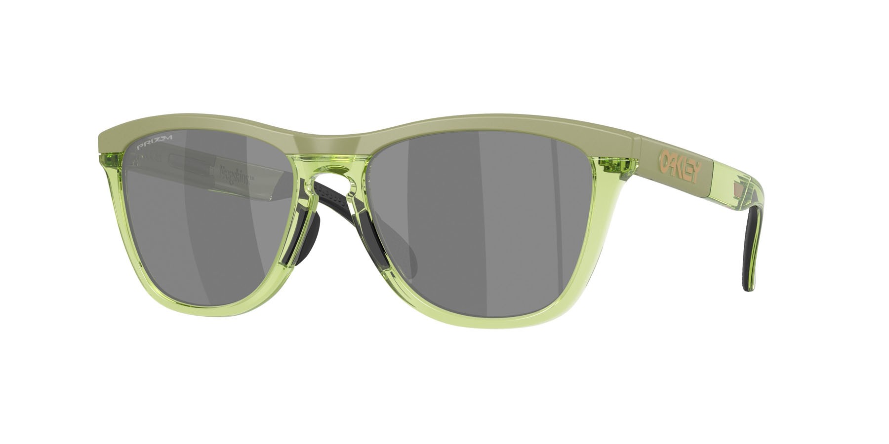 Sonnenbrillen Oakley Frogskins Range XL OO 9503 (950307) farbe felce opaco/felce trasparente form rund gläser prizm black