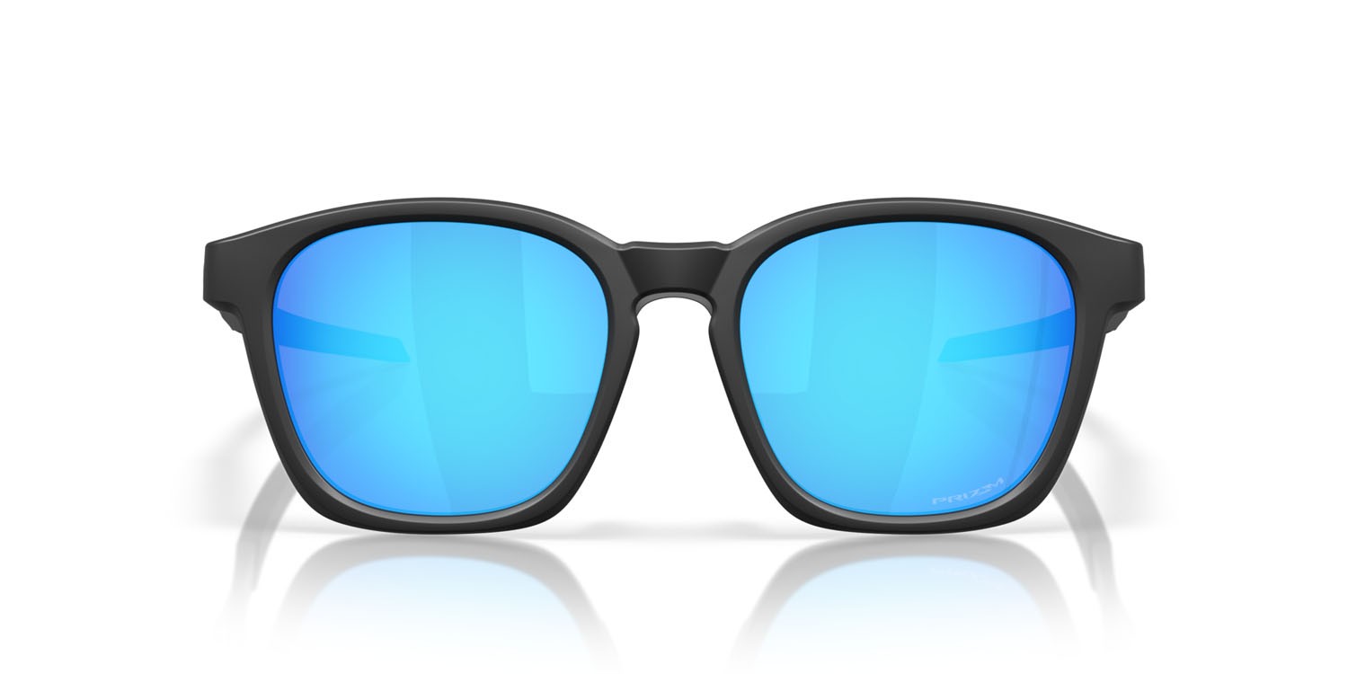 Sonnenbrillen Oakley Shackle OO 9507D (950701) farbe nero opaco form quadratisch gläser prizm sapphire