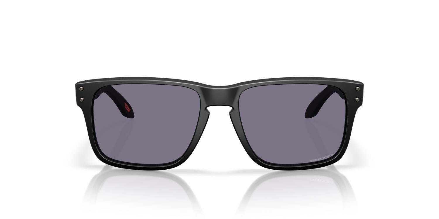 Sonnenbrillen Oakley Holbrook S OO 9509 (950902) farbe nero opaco form quadratisch gläser prizm grey
