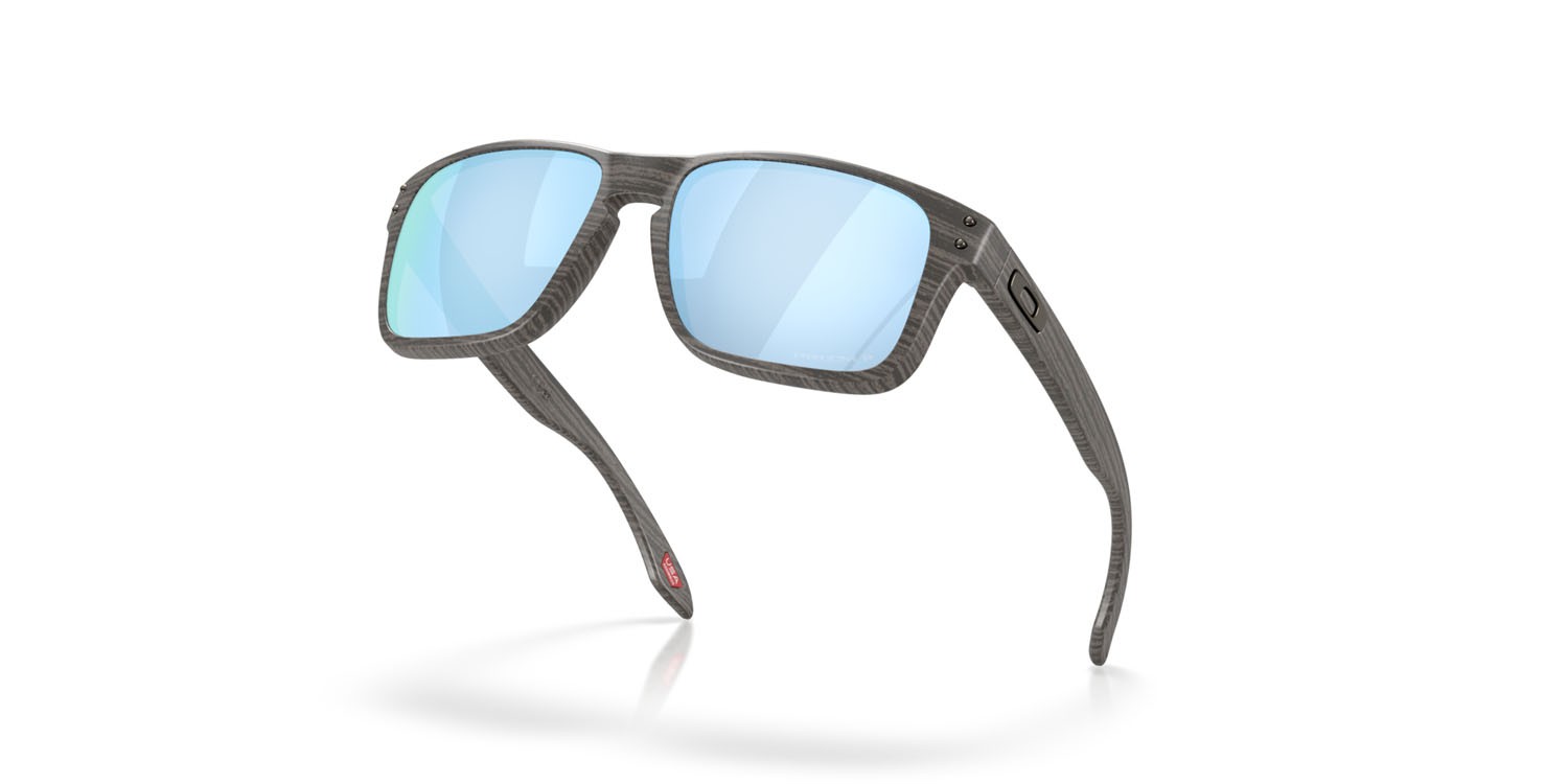 Sonnenbrillen Oakley Holbrook S OO 9509 (950905) farbe woodgrain form quadratisch gläser prizm deep water polarized
