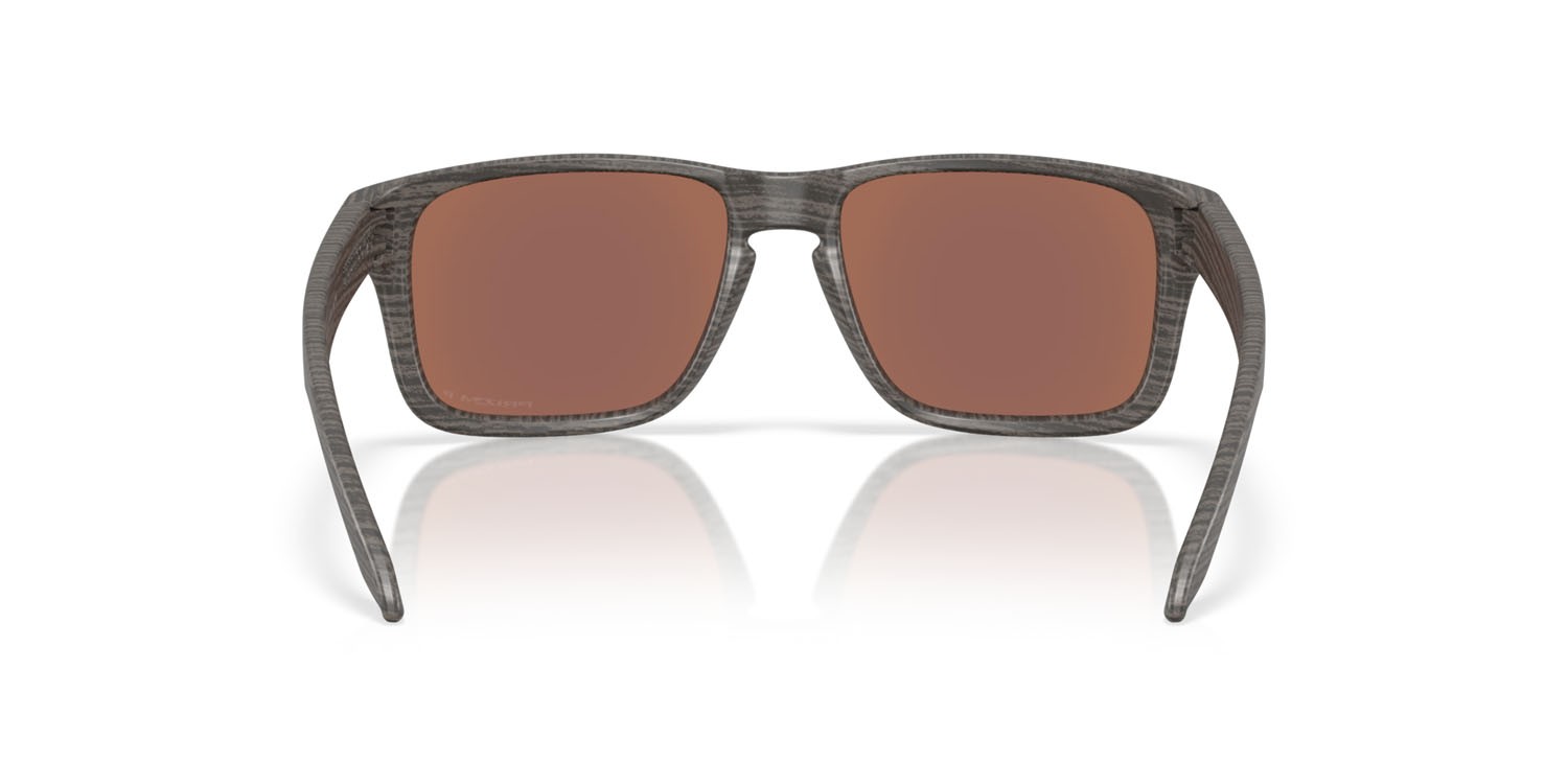 Sonnenbrillen Oakley Holbrook S OO 9509 (950905) farbe woodgrain form quadratisch gläser prizm deep water polarized