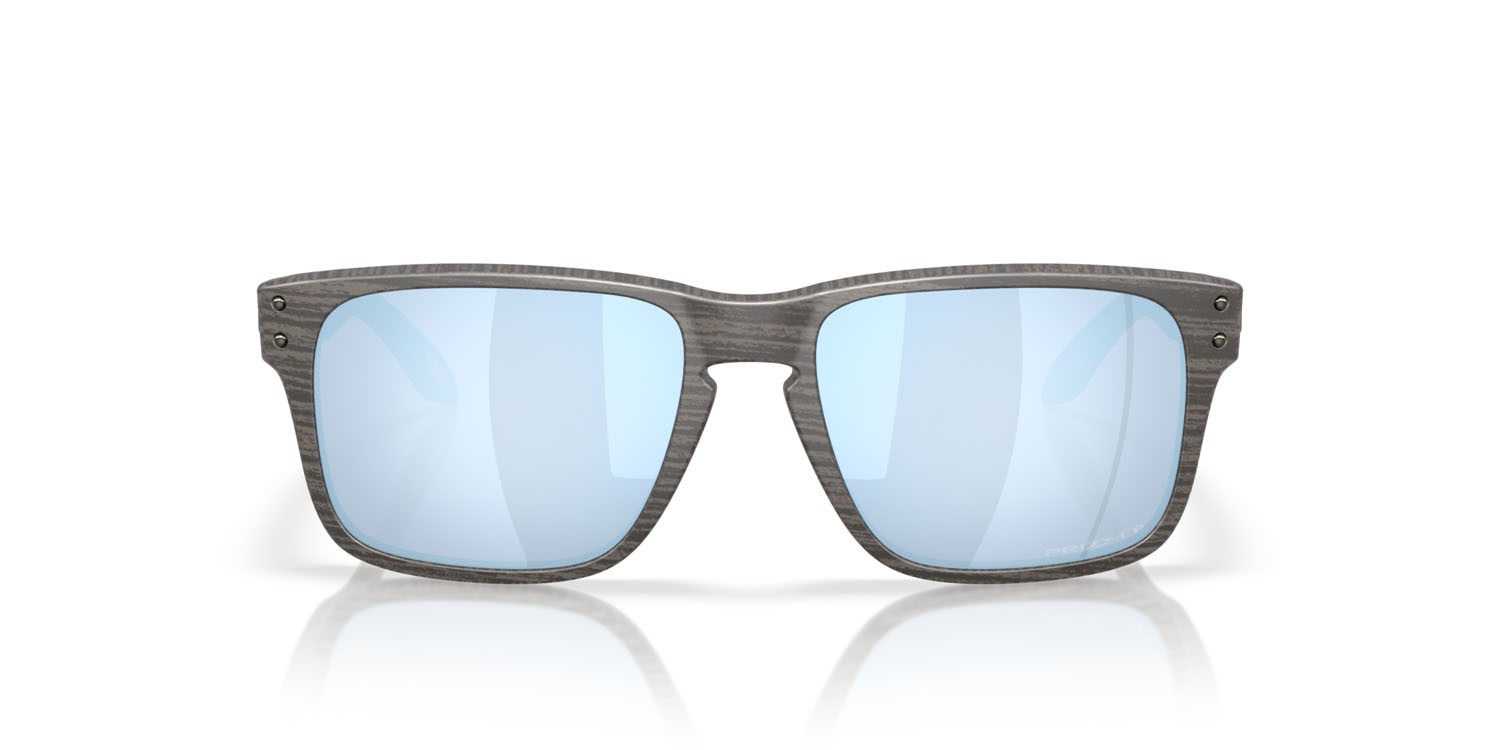 Sonnenbrillen Oakley Holbrook S OO 9509 (950905) farbe woodgrain form quadratisch gläser prizm deep water polarized