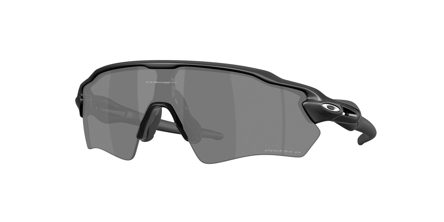 Occhiali da sole Oakley Radar EV S Path OO 9510 (951005) colore nero opaco forma rettangolare lenti prizm black polarized
