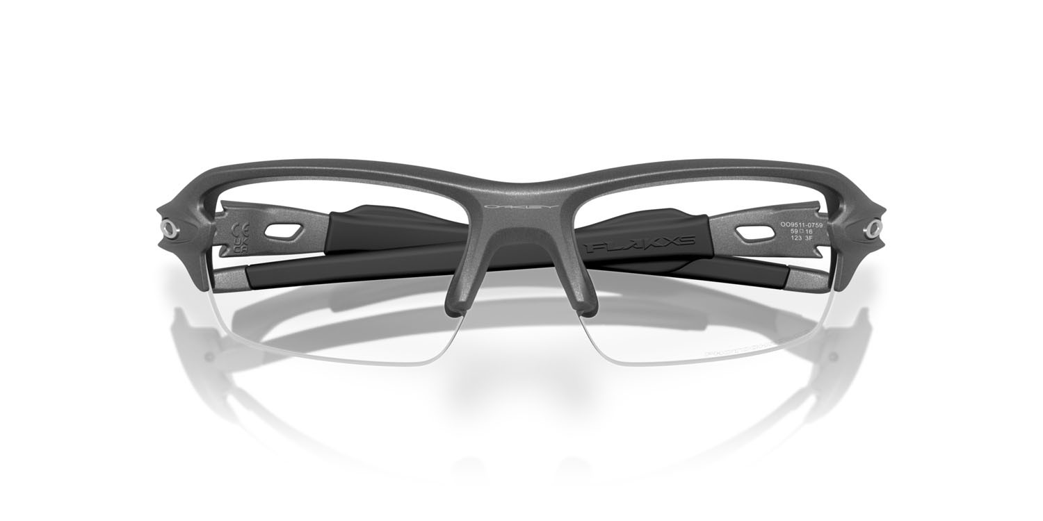 Sonnenbrillen Oakley Flak 2.0 S OO 9511 (951107) farbe acciaio form rechteckig gläser clear to black iridium photochromic