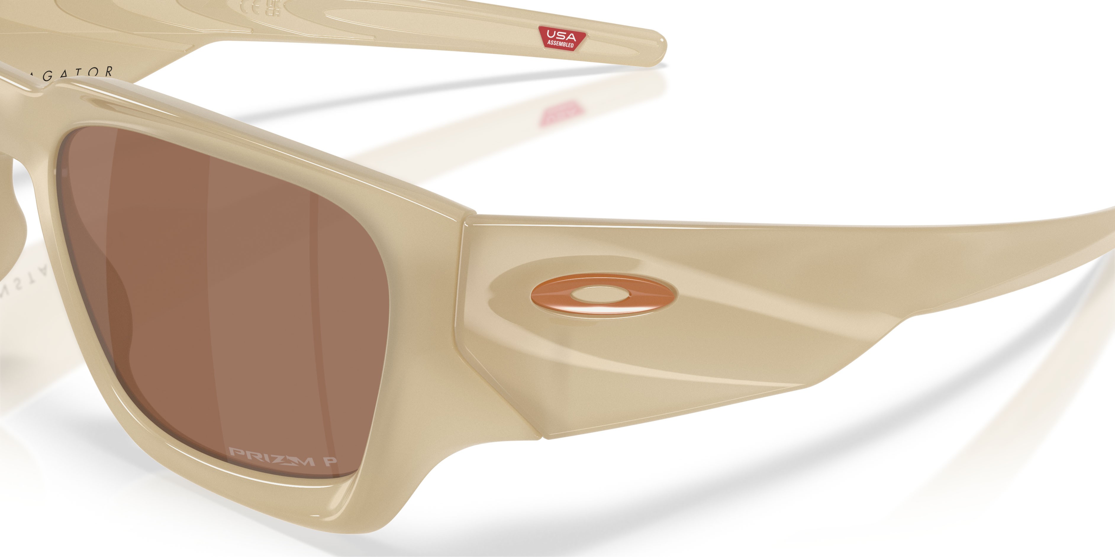Occhiali da sole Oakley Instagator OO 9514 (951409) colore tempesta di sabbia forma rettangolare lenti prizm tungsten polarized