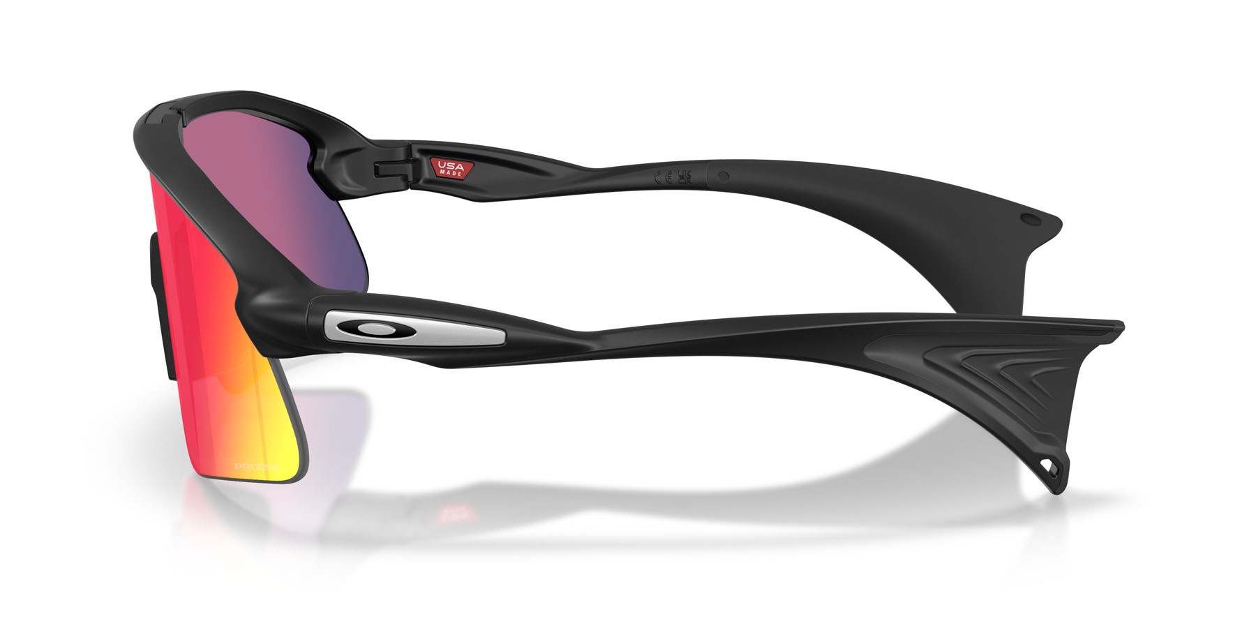 Sonnenbrillen Oakley Stunt Devil OO 9517 (951702) farbe nero opaco form rechteckig gläser prizm road