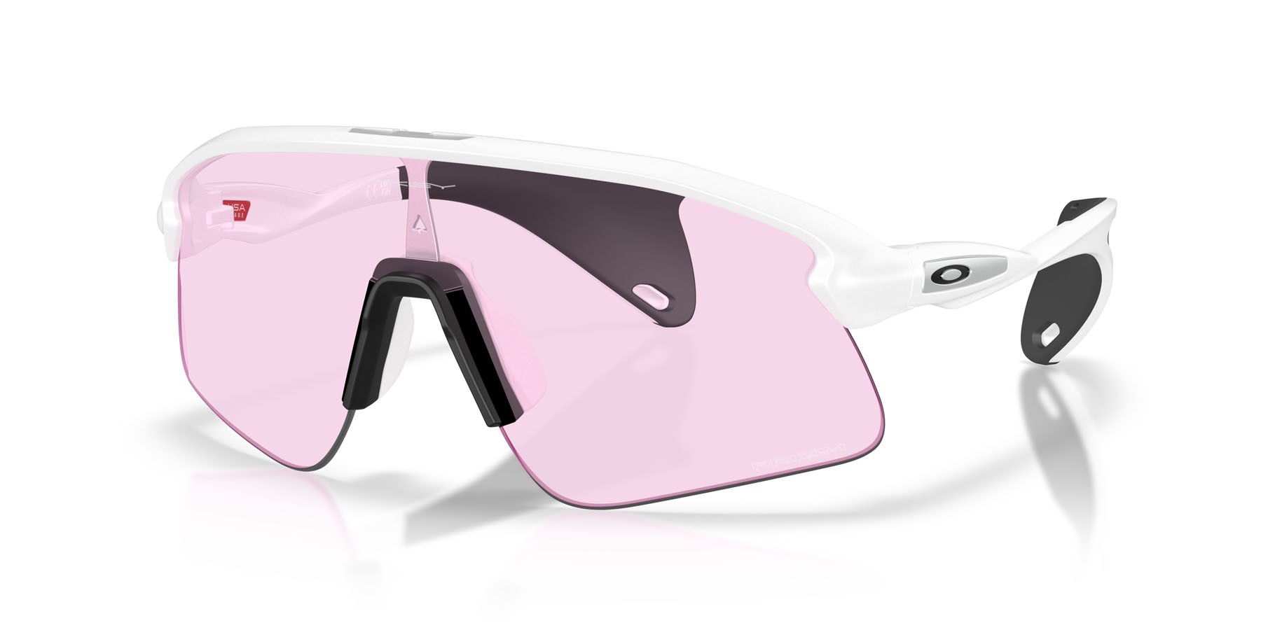 Sonnenbrillen Oakley Stunt Devil OO 9517 (951707) farbe bianco opaco form rechteckig gläser prizm low light