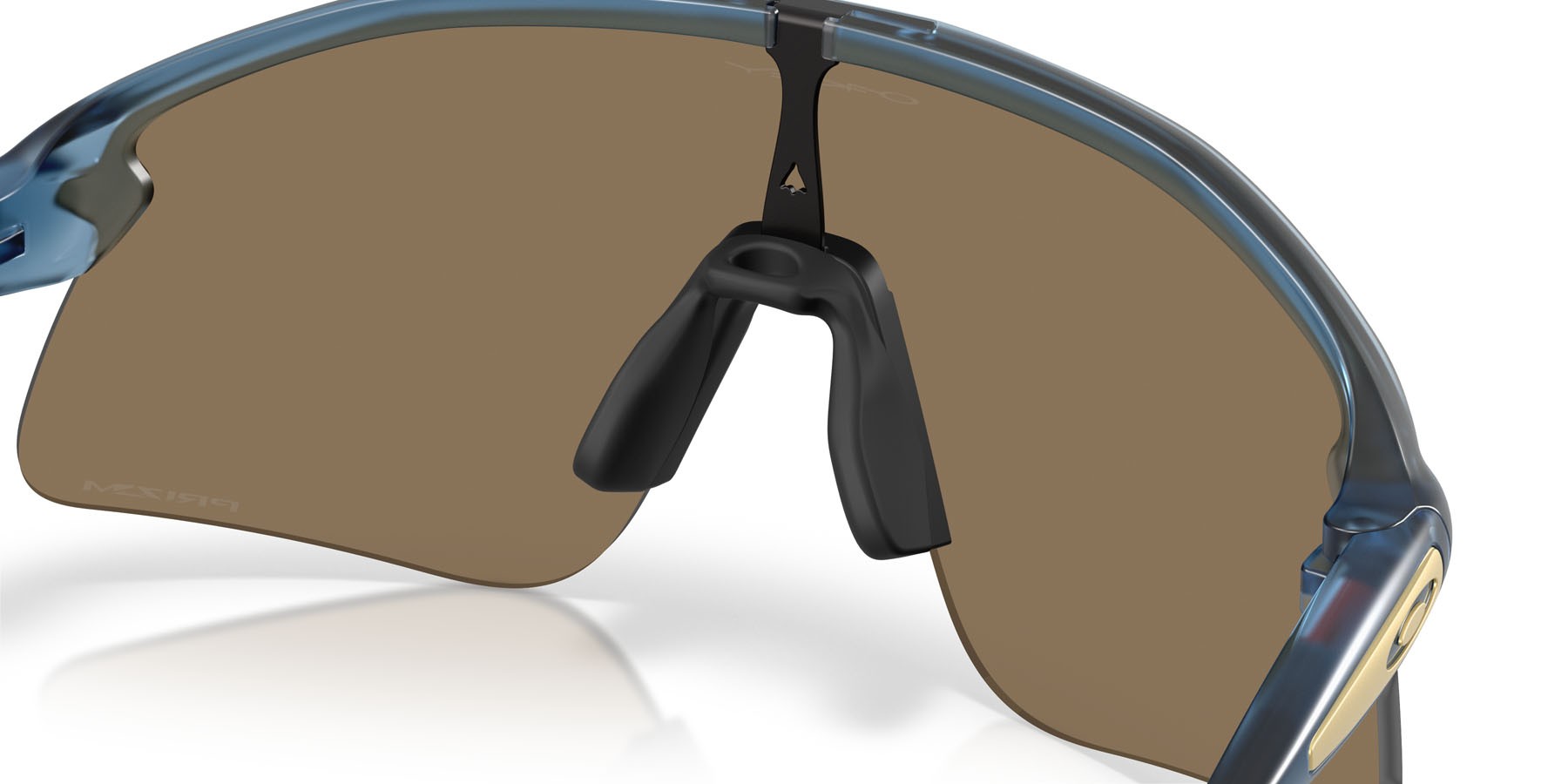 Sonnenbrillen Oakley Stunt Devil S OO 9518 (951805) farbe blu abisso trasparente opaco form rechteckig gläser prizm 24k