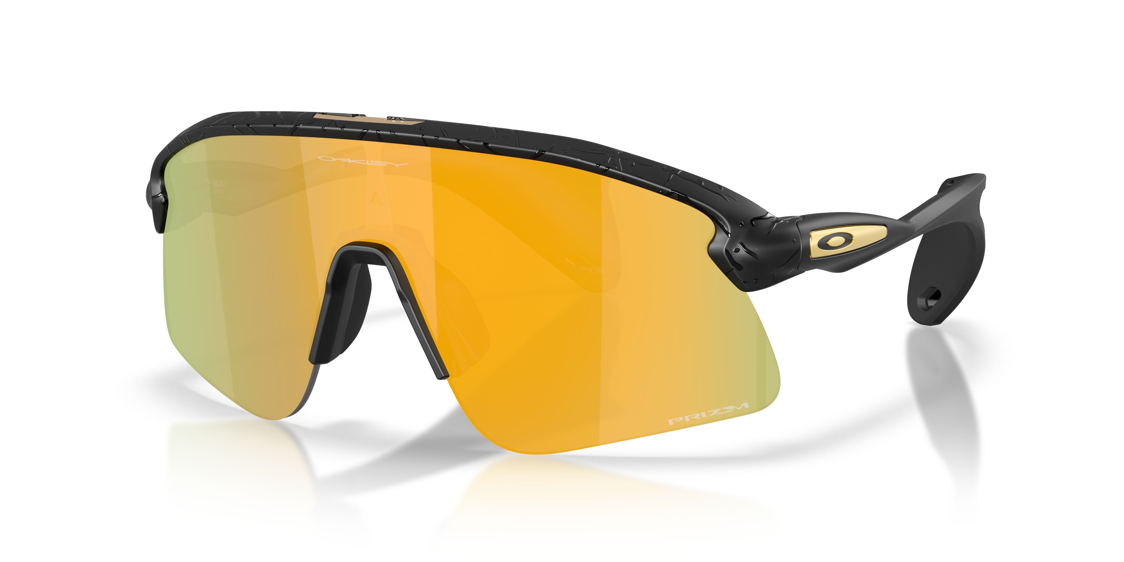 Sonnenbrillen Oakley Stunt Devil S OO 9518 (951813) farbe matte black splatter form rechteckig gläser prizm 24k