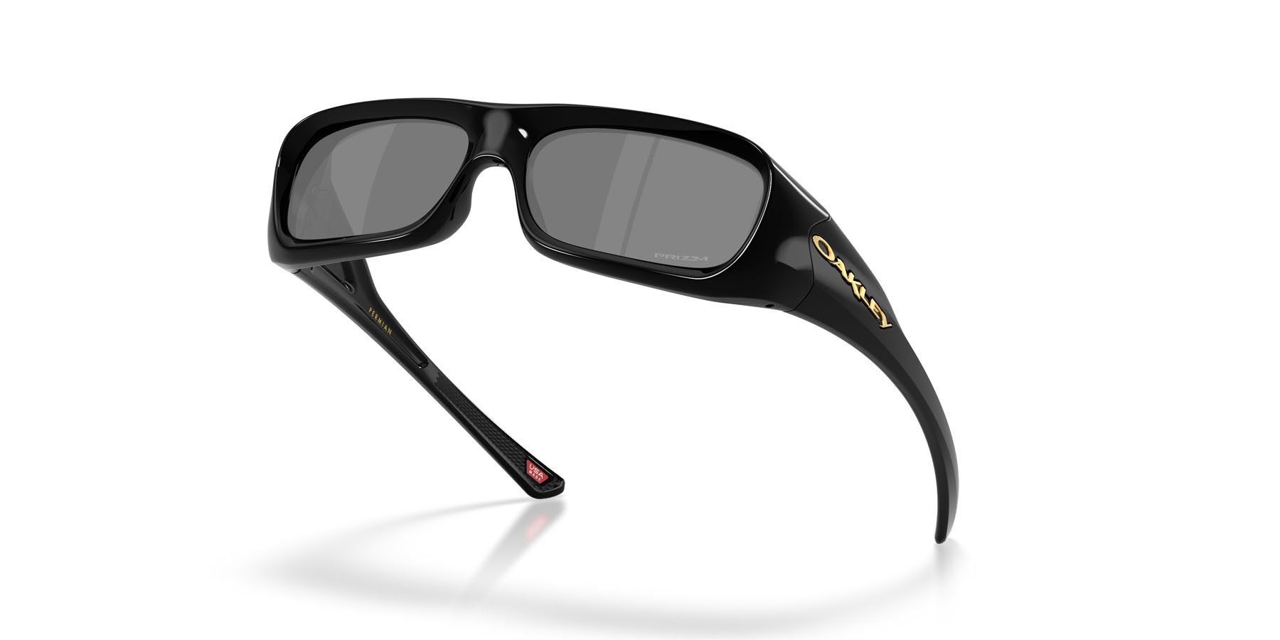Sonnenbrillen Oakley Permian OO 9520 (952001) farbe nero form rechteckig gläser prizm black