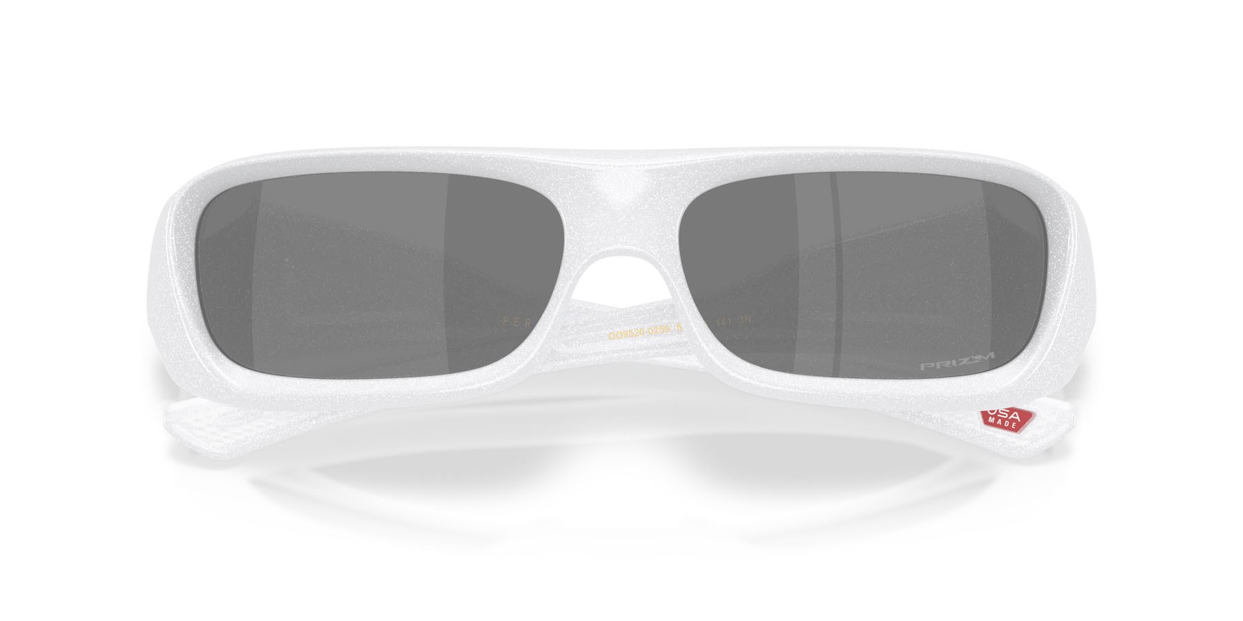 Sonnenbrillen Oakley Permian OO 9520 (952002) farbe bianco perlato form rechteckig gläser prizm black