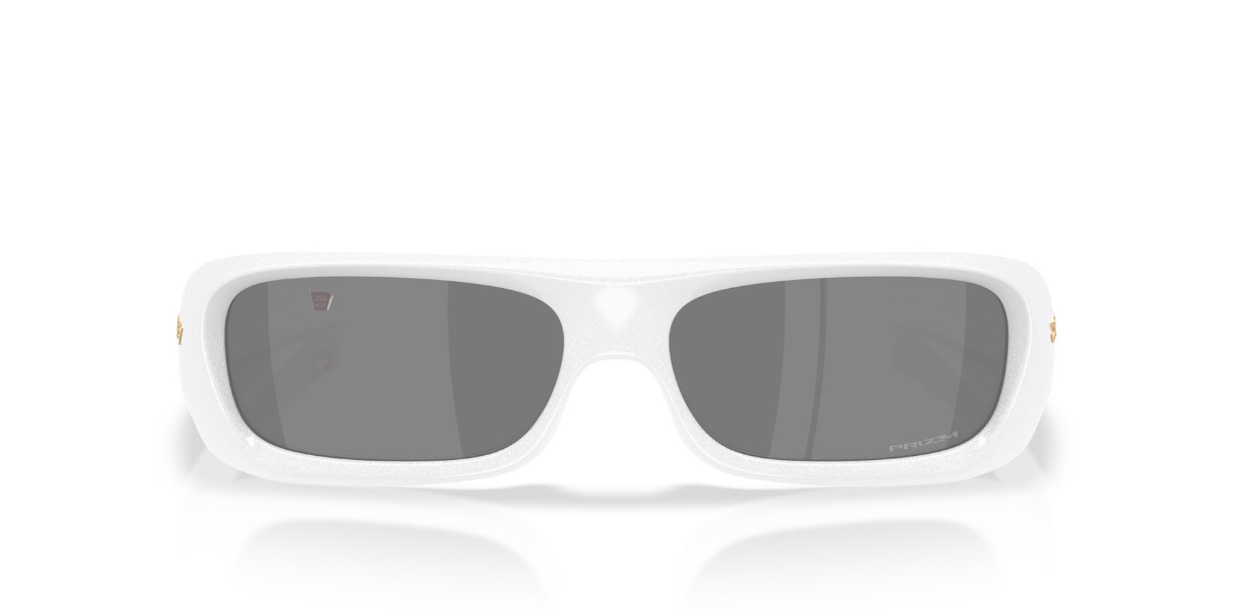 Sonnenbrillen Oakley Permian OO 9520 (952002) farbe bianco perlato form rechteckig gläser prizm black