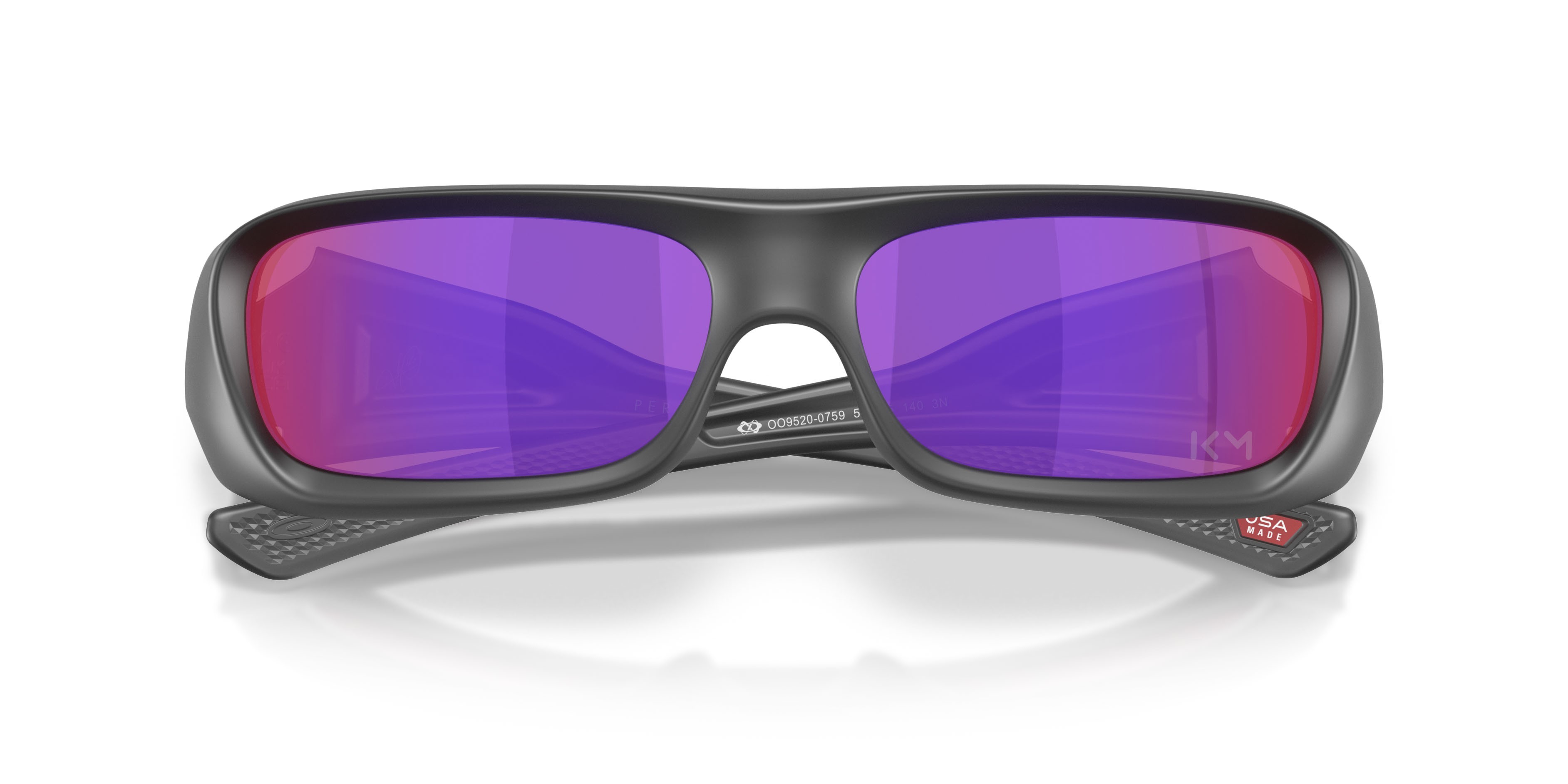 Sonnenbrillen Oakley Permian Kylian Mbappé Signature OO 9520 (952007) farbe black ink opaco form rechteckig gläser prizm road