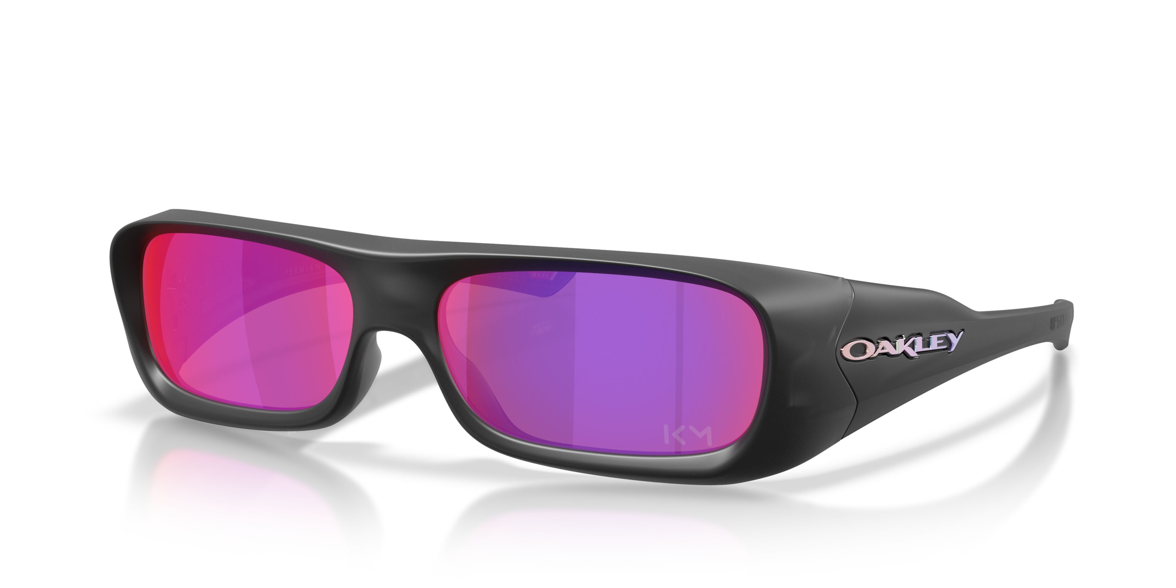Sonnenbrillen Oakley Permian Kylian Mbappé Signature OO 9520 (952007) farbe black ink opaco form rechteckig gläser prizm road