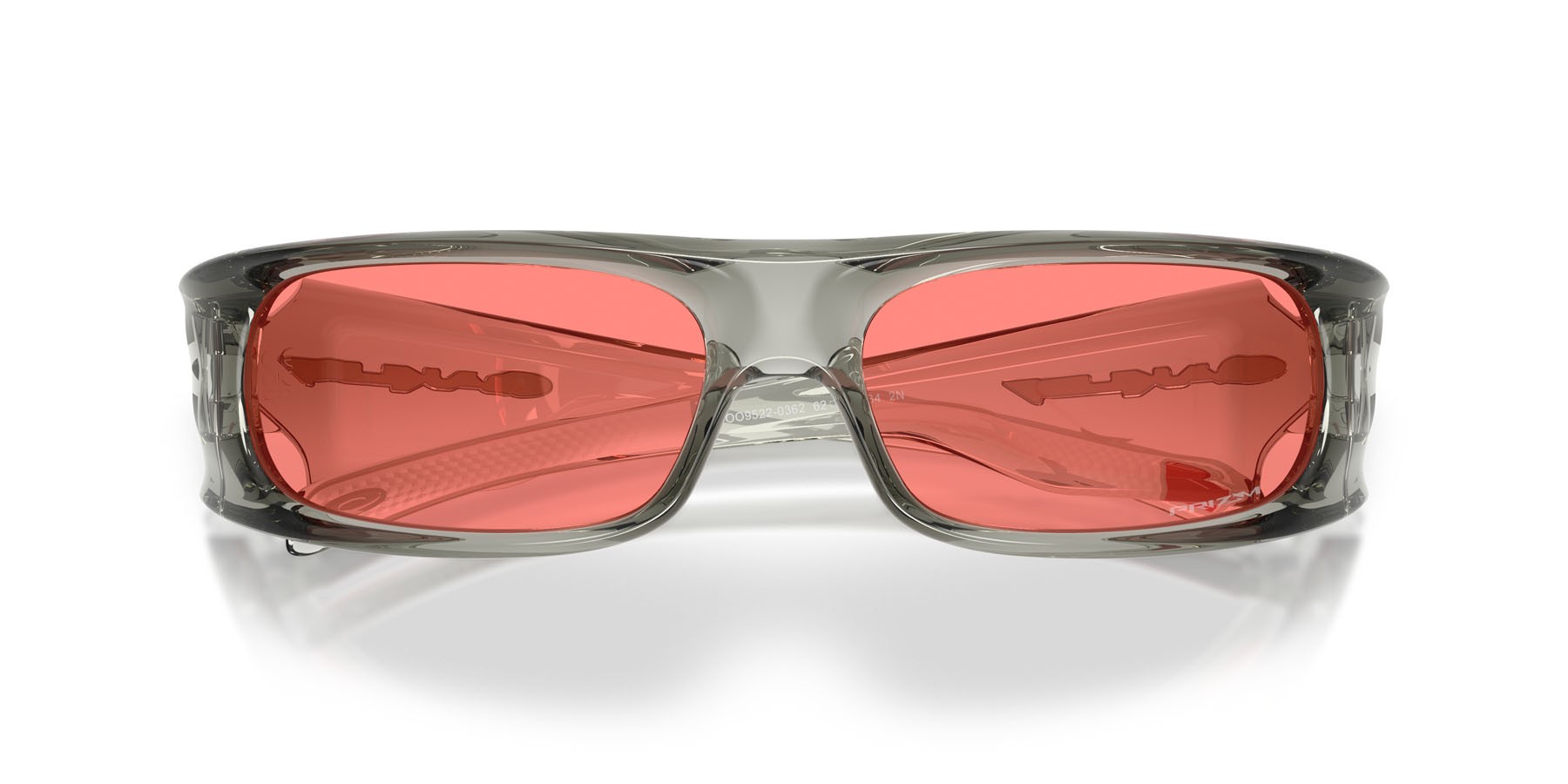 Sonnenbrillen Oakley Highland OO 9522 (952203) farbe grey ink form rechteckig gläser prizm peach