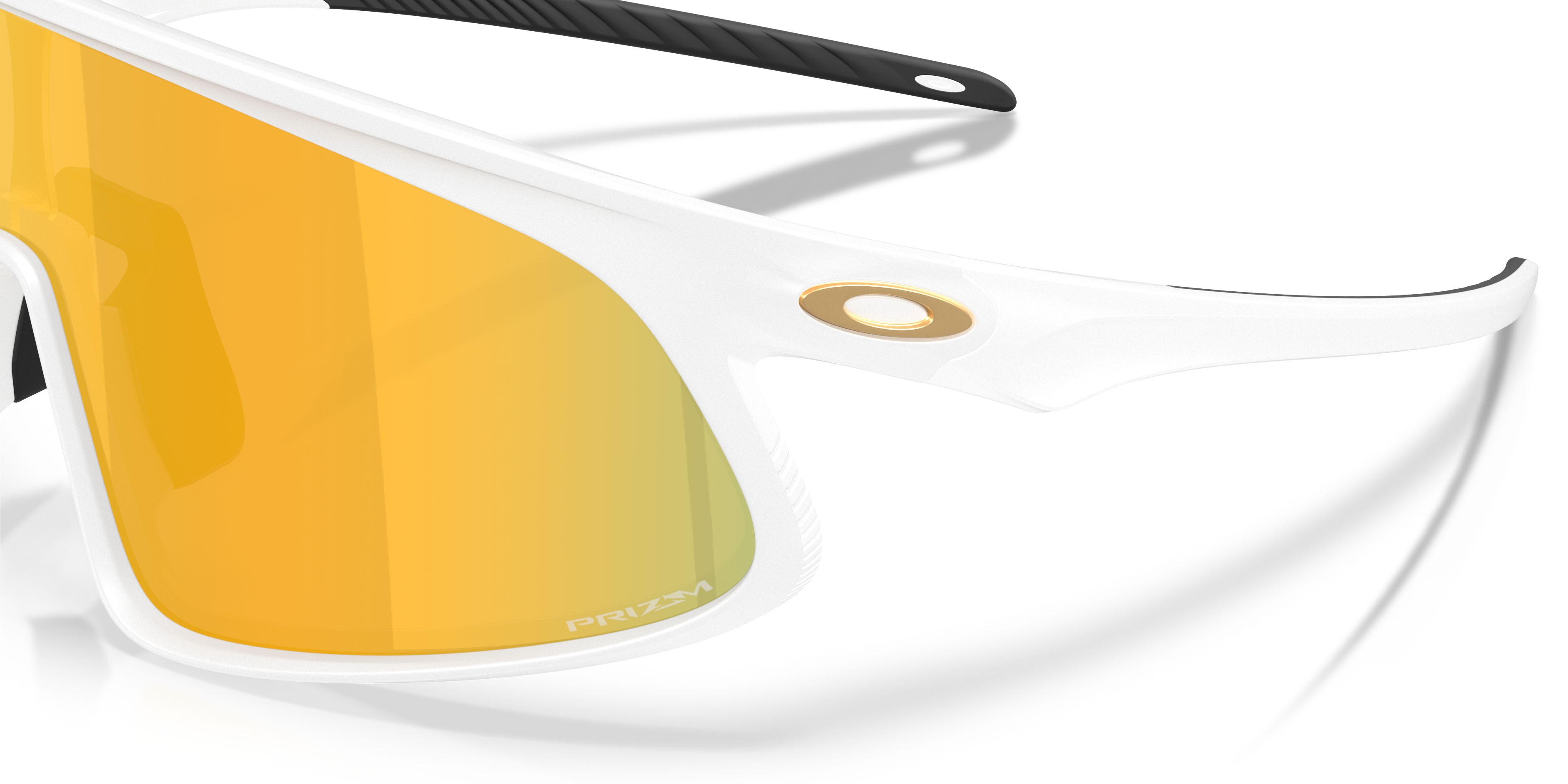 Sonnenbrillen Oakley Rslv 141 OO 9524D (952403) farbe bianco opaco form rechteckig gläser prizm 24k