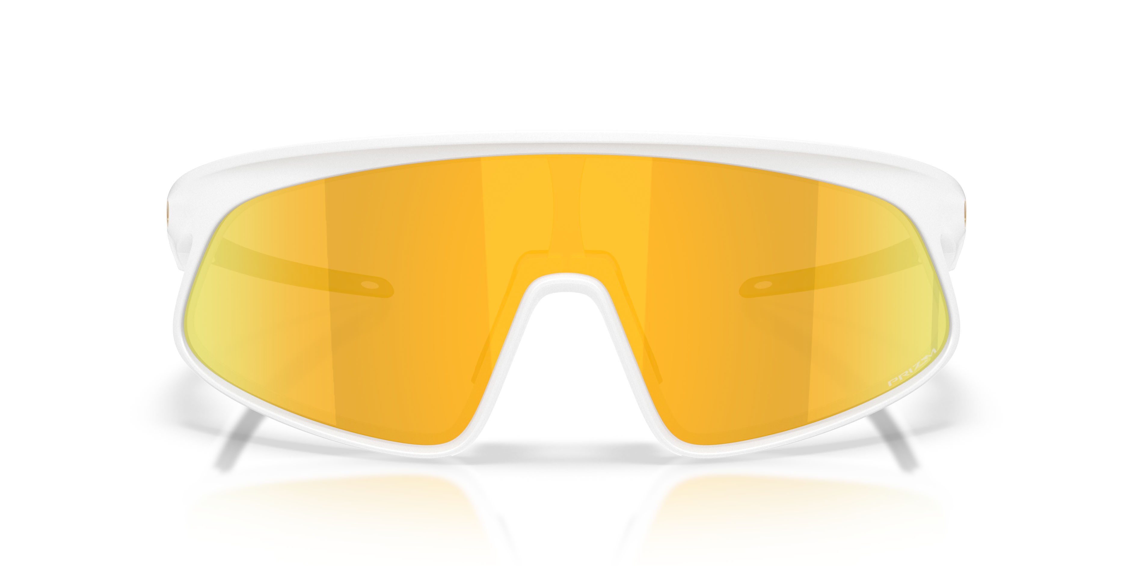Sonnenbrillen Oakley Rslv 141 OO 9524D (952403) farbe bianco opaco form rechteckig gläser prizm 24k