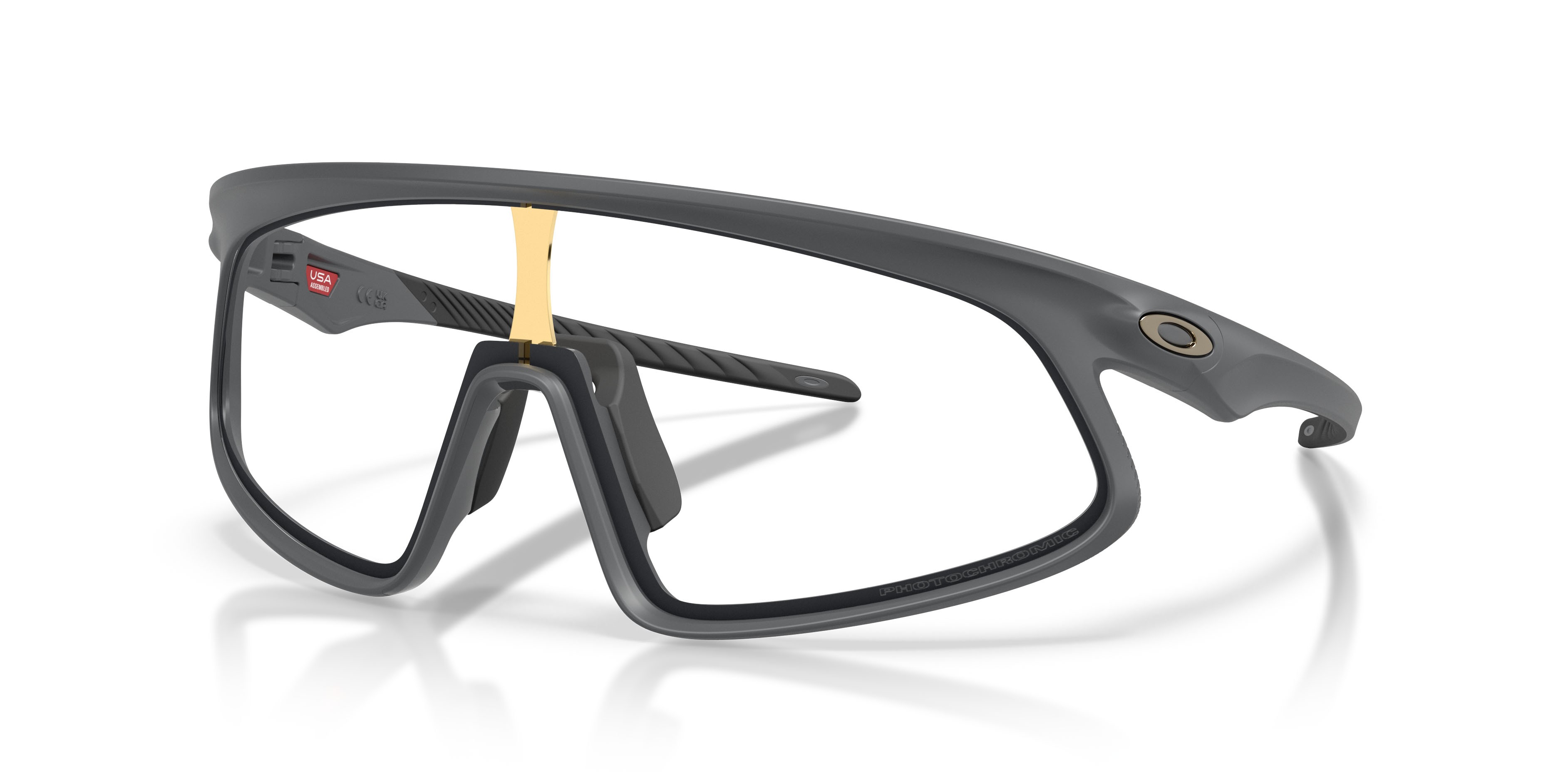 Sonnenbrillen Oakley Rslv 141 OO 9524D (952406) farbe carbonio opaco form rechteckig gläser clear to black iridium photochromic