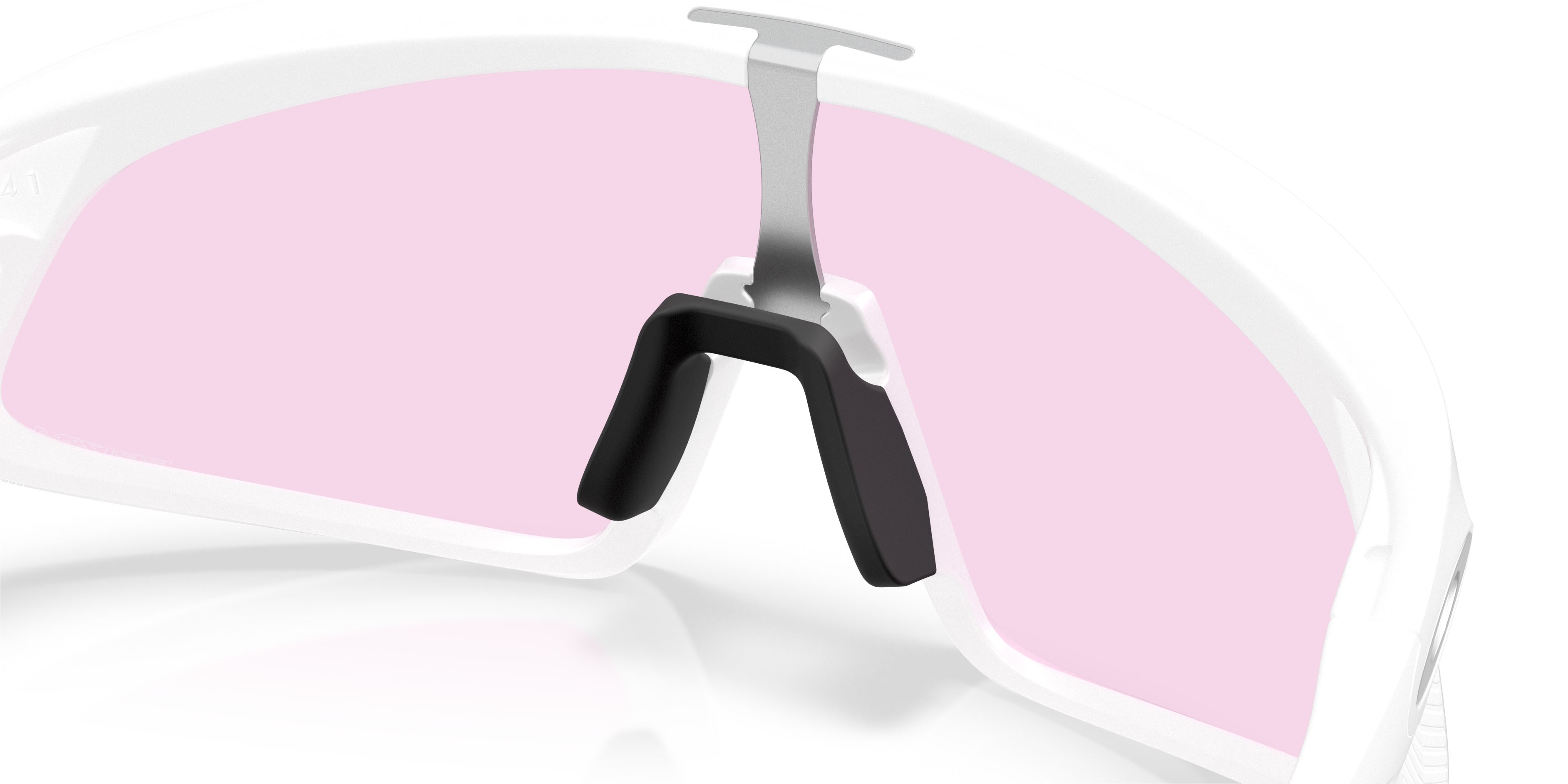 Sonnenbrillen Oakley Rslv 141 OO 9524D (952407) farbe bianco opaco form rechteckig gläser prizm low light