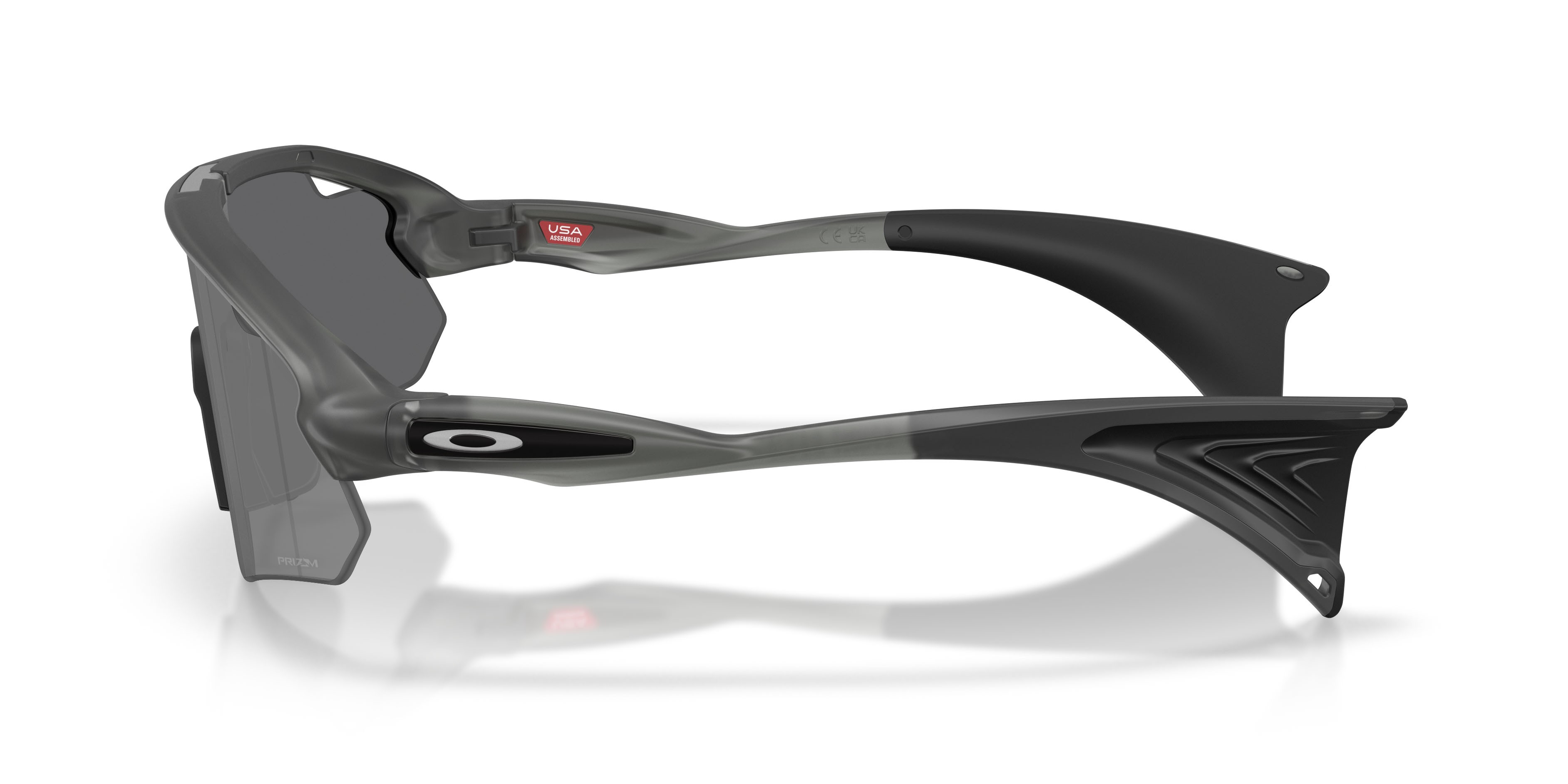 Sonnenbrillen Oakley Stunt Devil A OO 9525 (952501) farbe grigio fumo opaco form rechteckig gläser prizm black