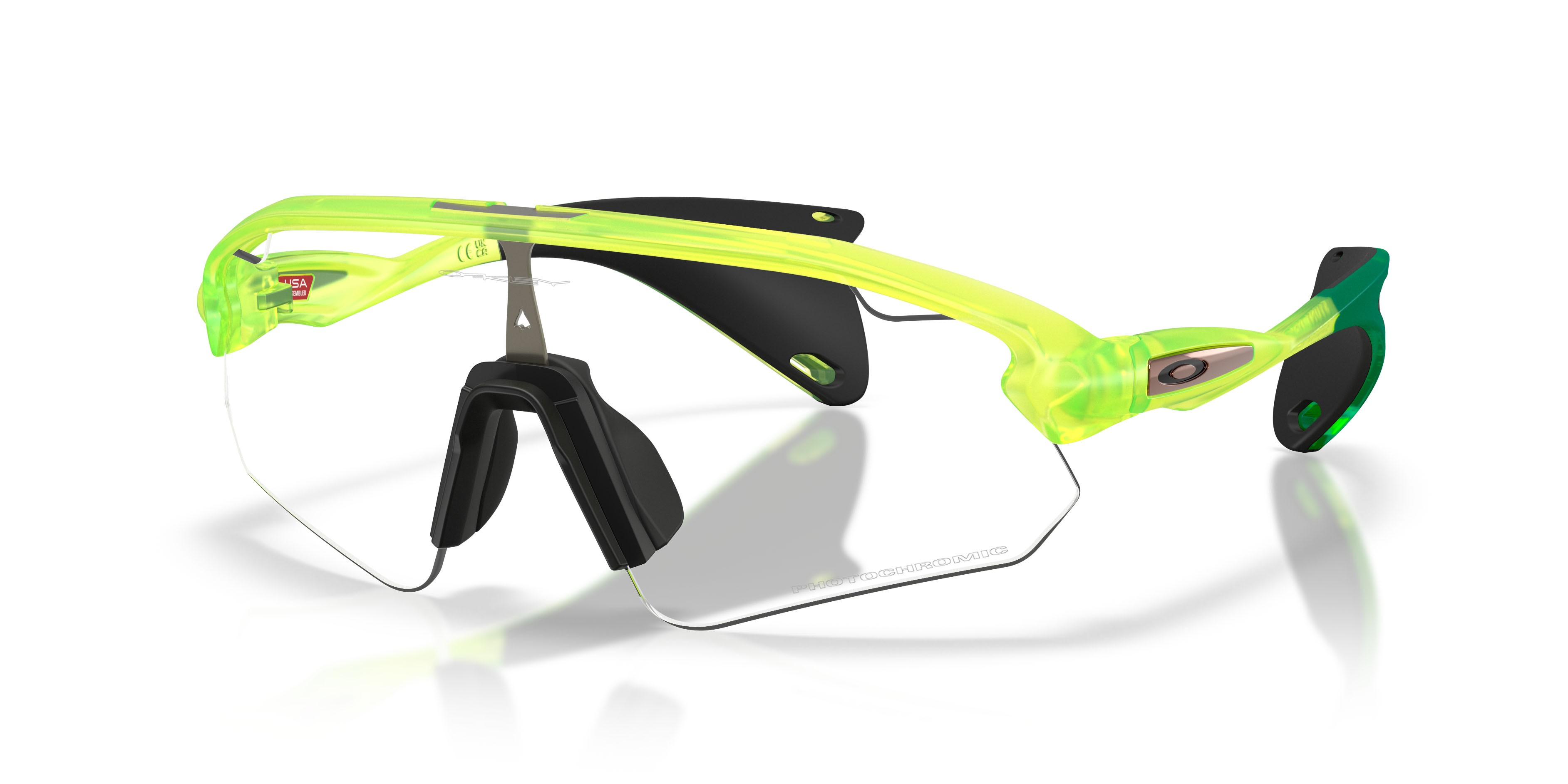 Sonnenbrillen Oakley Stunt Devil A OO 9525 (952504) farbe cactus form rechteckig gläser clear to black iridium photochromic