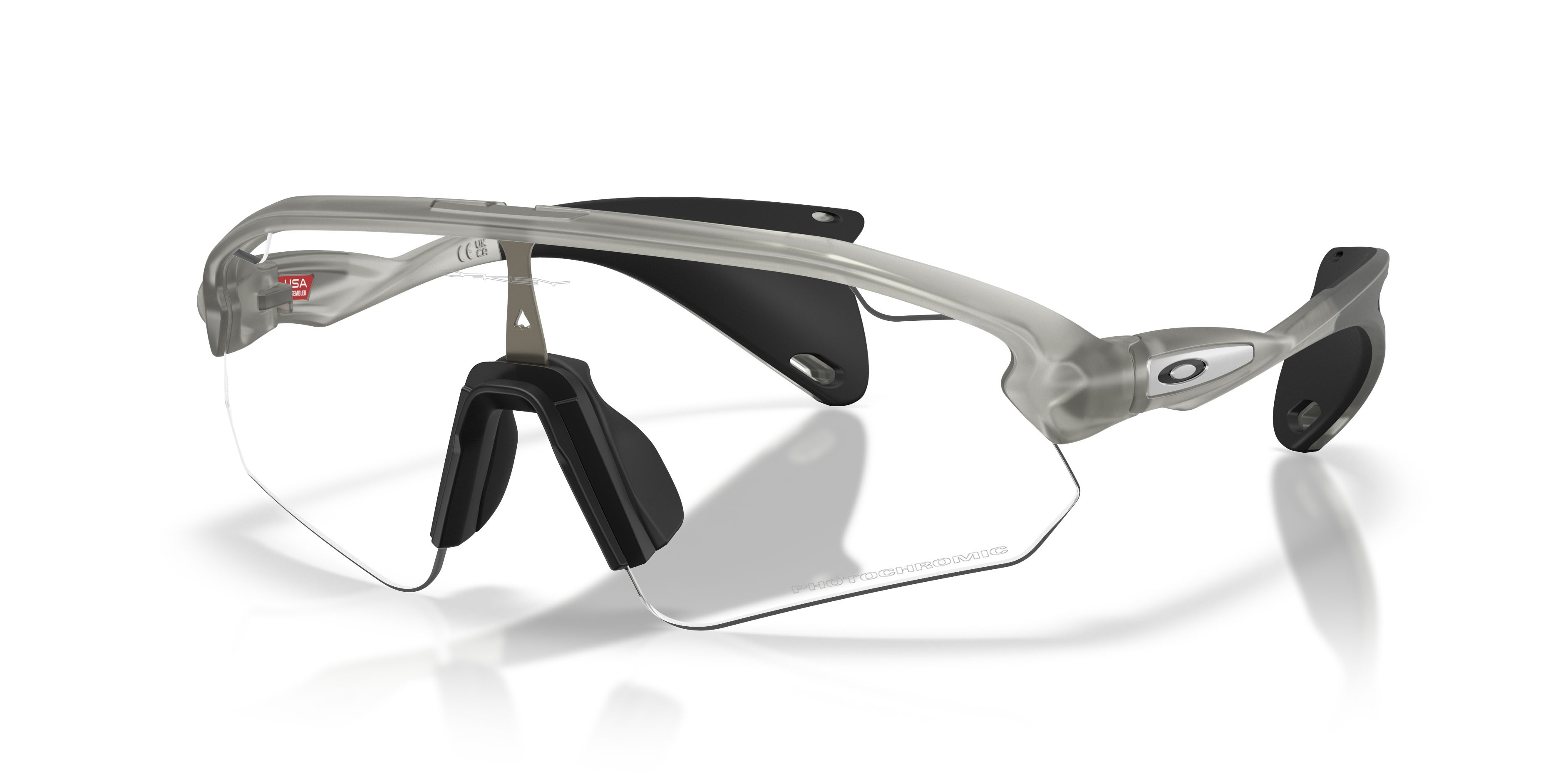 Sunglasses Oakley Stunt Devil A OO 9525 (952506) color grey ink opaco shape rectangle lenses clear to black iridium photochromic