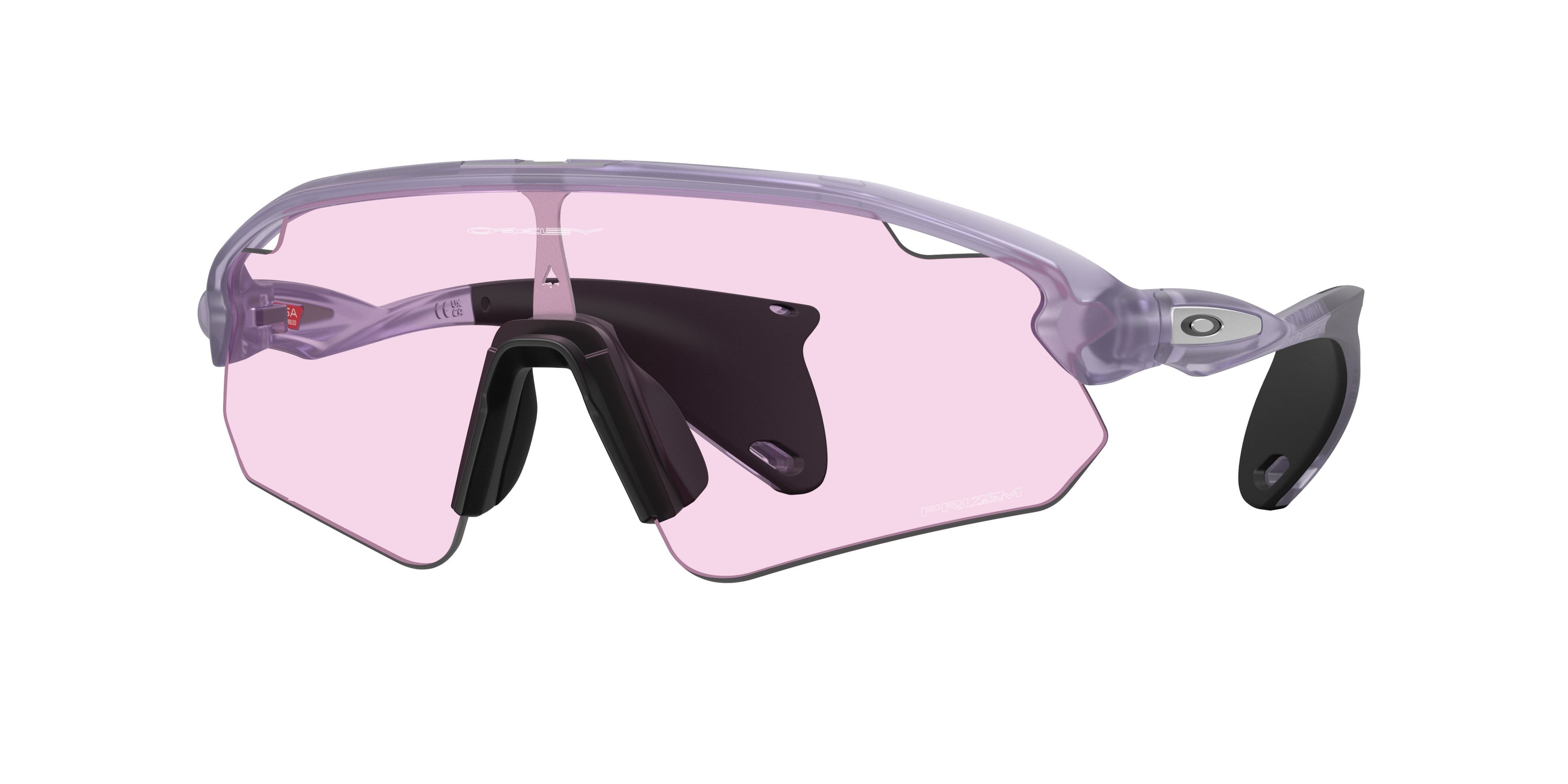 Sonnenbrillen Oakley Stunt Devil A OO 9525 (952507) farbe lilla trasparente form rechteckig gläser prizm low light