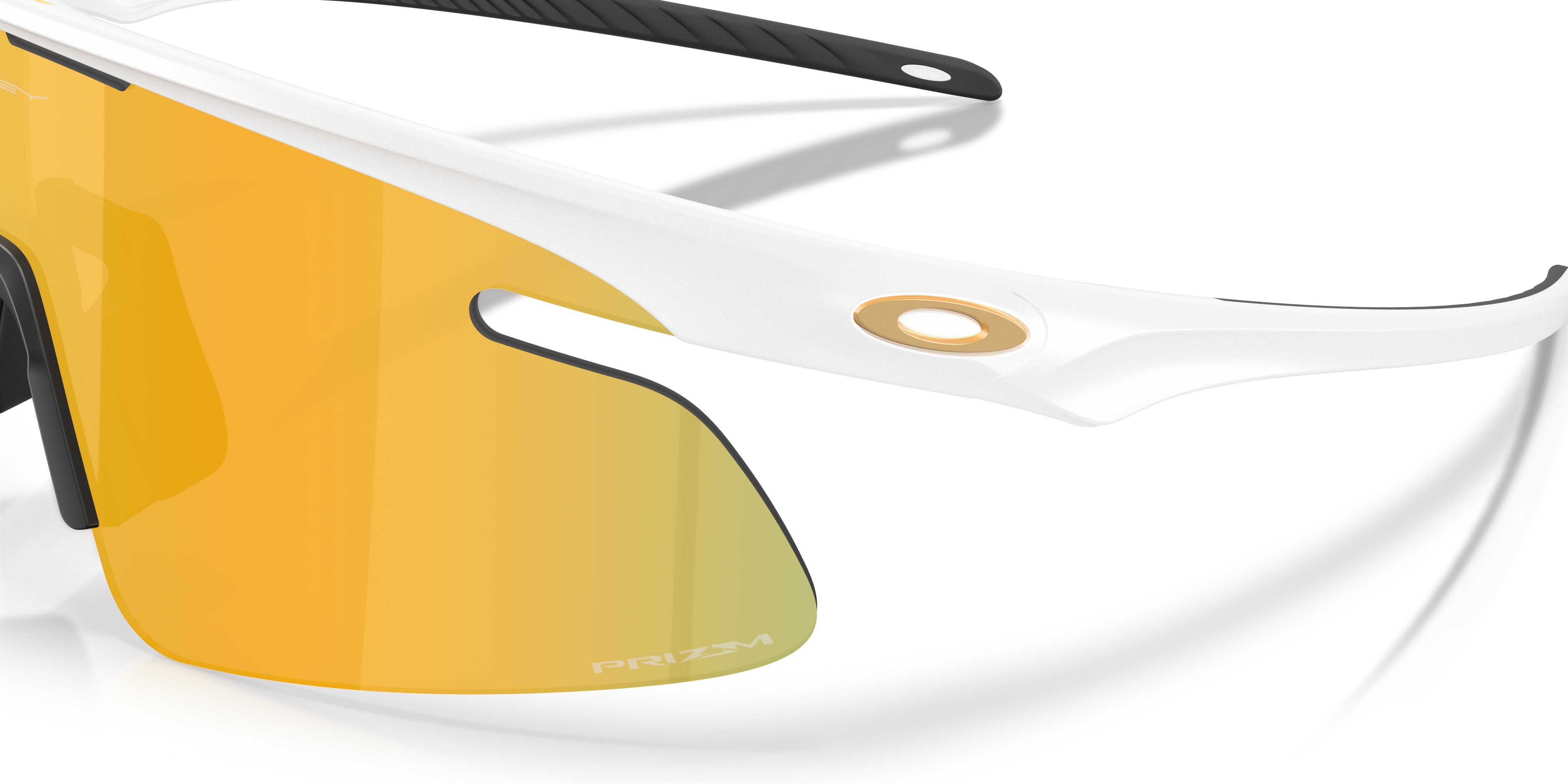 Sonnenbrillen Oakley Rslv Lite OO 9527D (952703) farbe bianco opaco form rechteckig gläser prizm 24k
