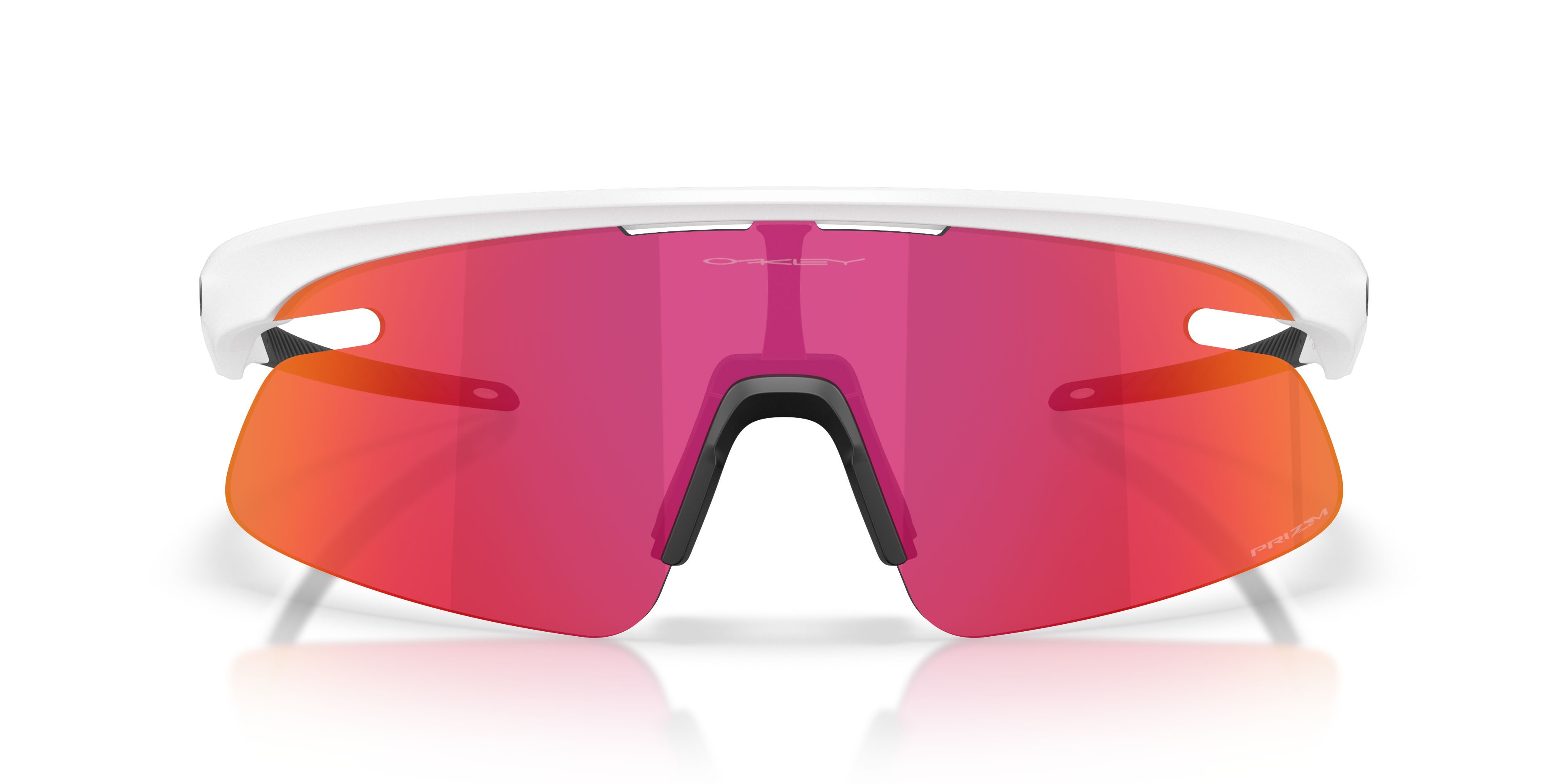 Sonnenbrillen Oakley Rslv Lite OO 9527D (952705) farbe bianco opaco form rechteckig gläser prizm field