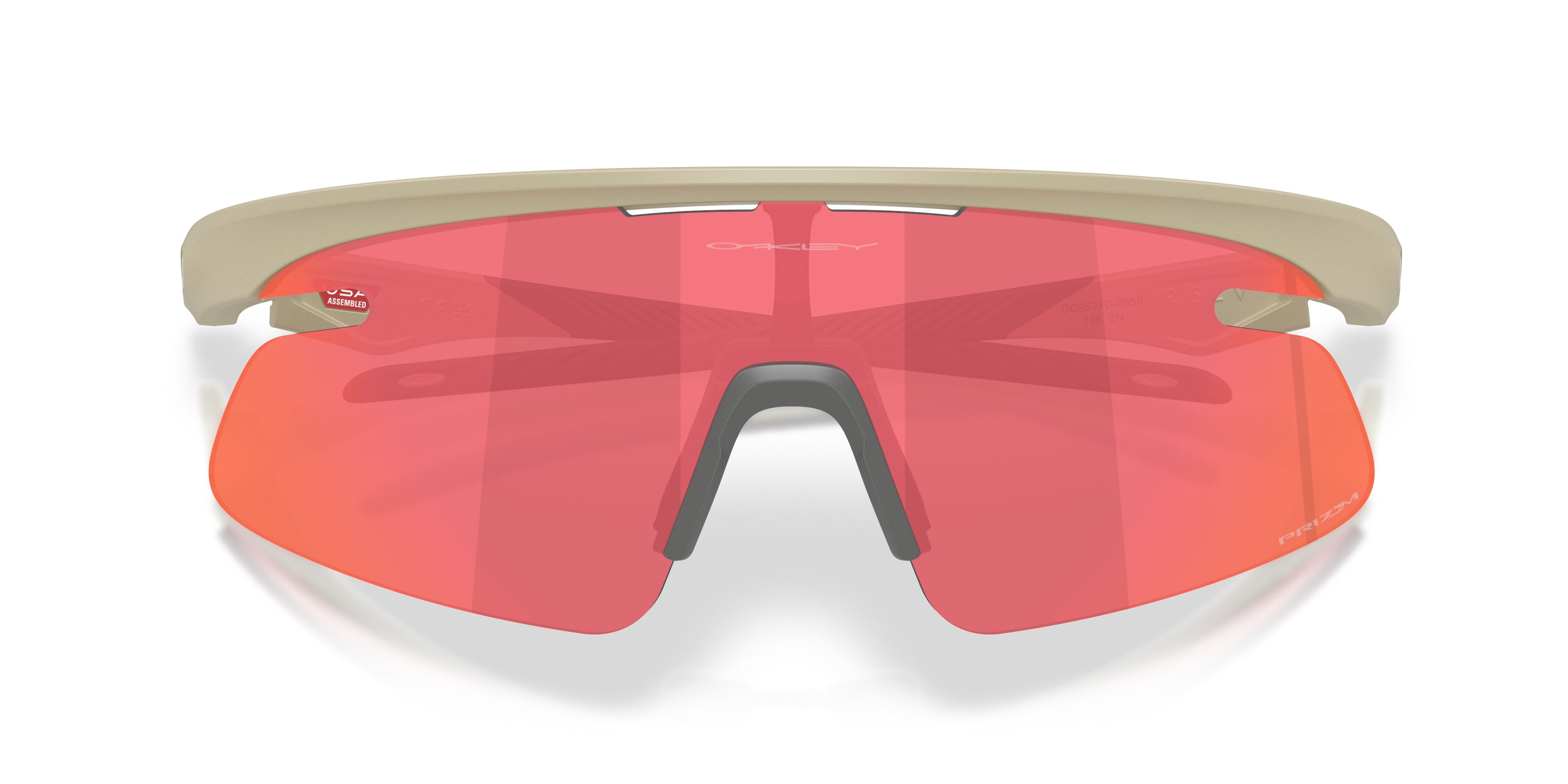 Occhiali da sole Oakley Rslv Lite OO 9527D (952706) colore tempesta di sabbia forma rettangolare lenti prizm trail torch
