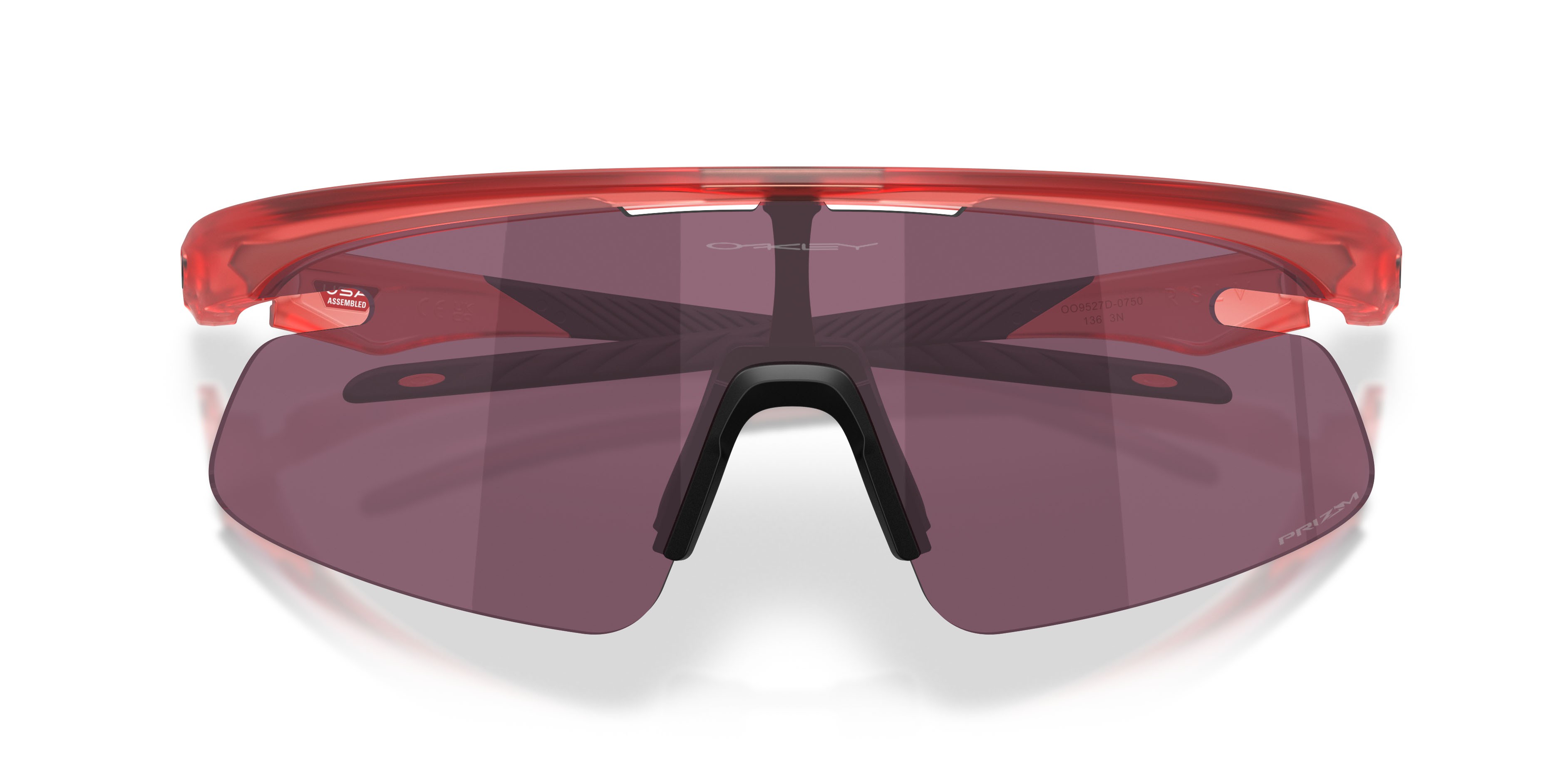 Sonnenbrillen Oakley Rslv Lite OO 9527D (952707) farbe paloma trasparente opaco form rechteckig gläser prizm road black