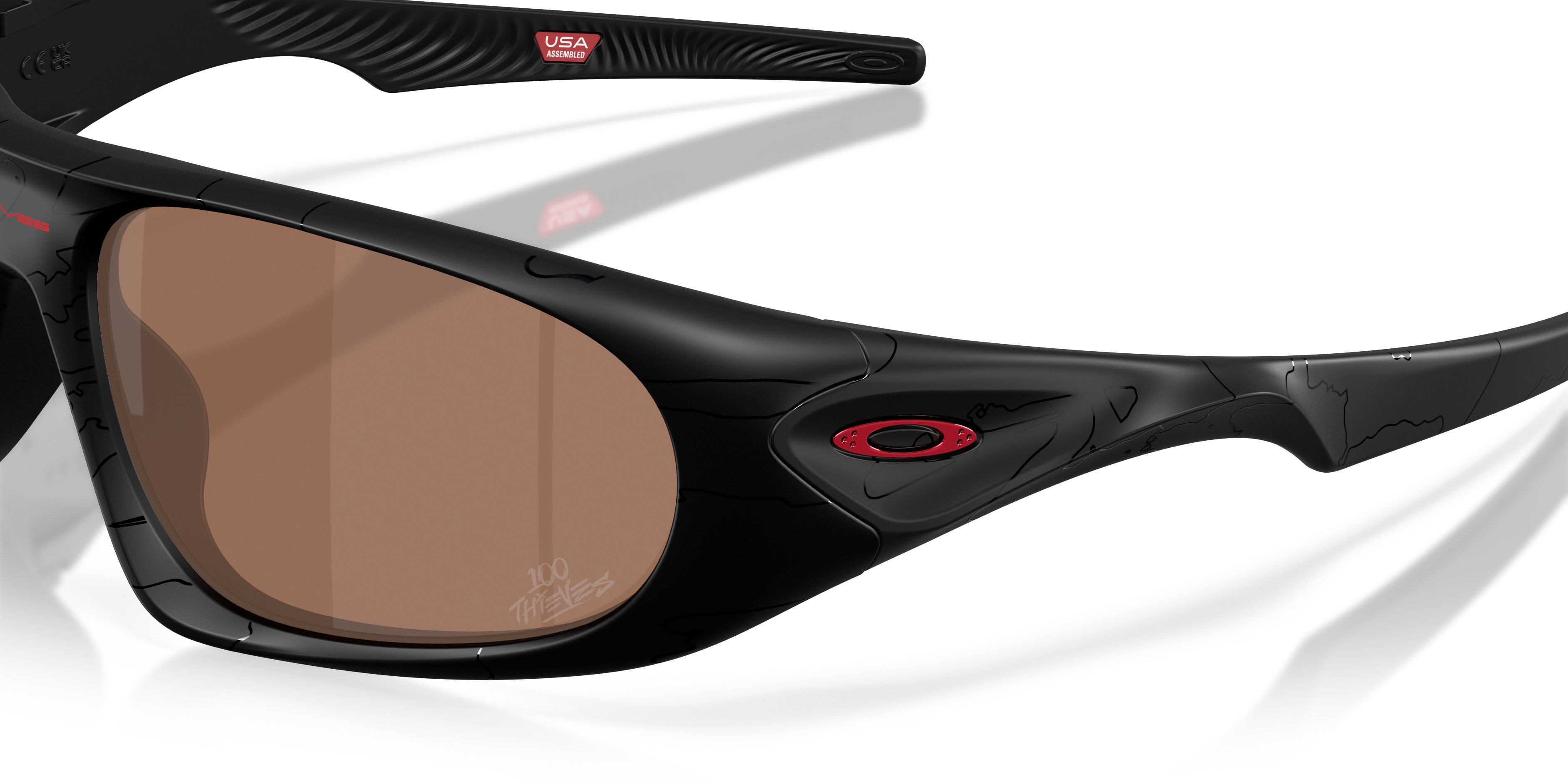 Sonnenbrillen Oakley Neoforma OO 9528 (952808) farbe nero opaco 100t form oval gläser prizm tungsten