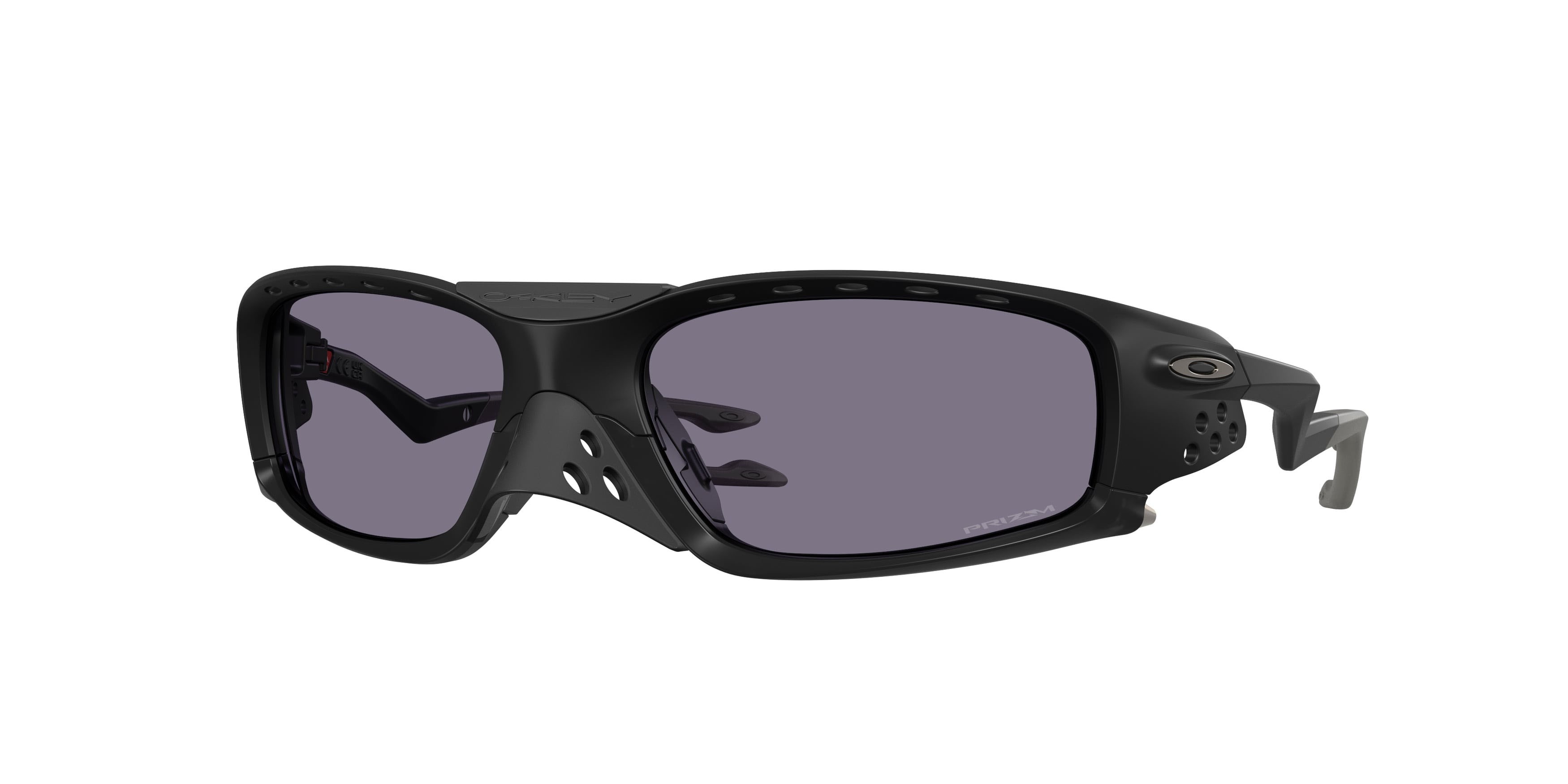 Gafas de sol Oakley Plantaris Sq OO 9529 (952901) color nero opaco forma rectangular lentes prizm grey