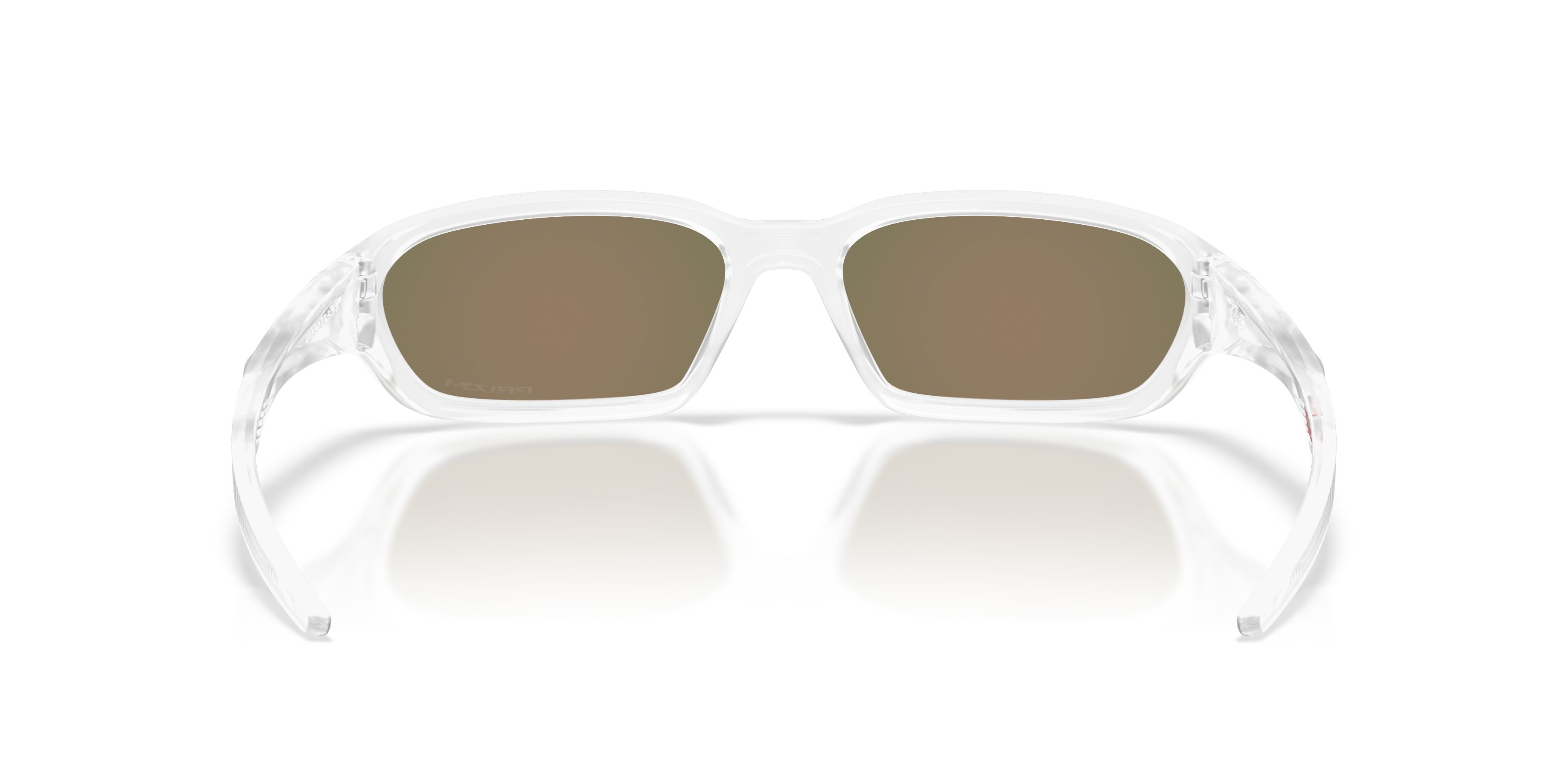 Sunglasses Oakley Terraforma OO 9530 (953003) color trasparente opaco shape rectangle lenses prizm ruby