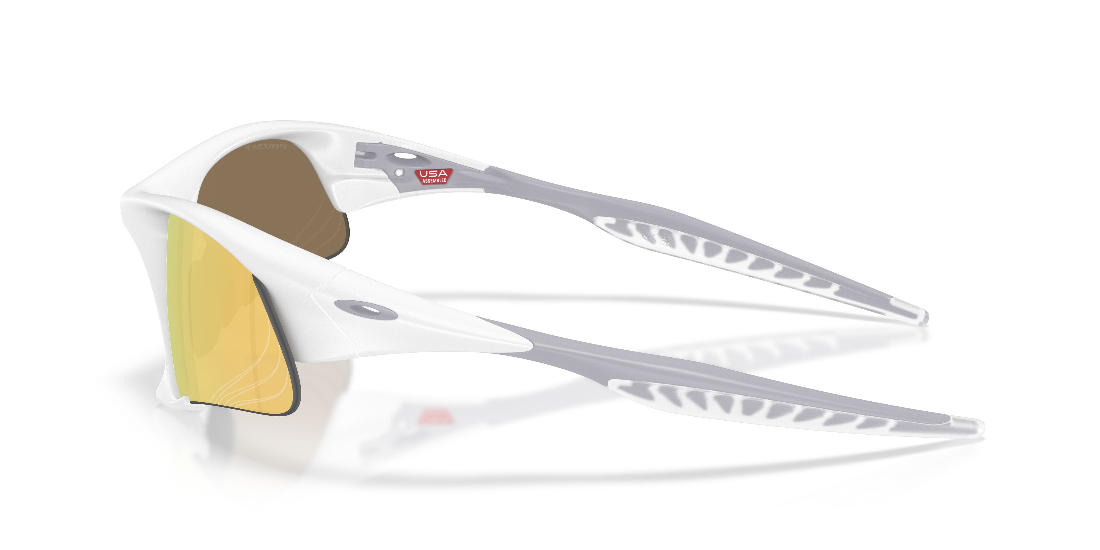 Sonnenbrillen Oakley Suture Jacket OO 9532 (953203) farbe bianco opaco form unregelmäßig gläser prizm 24k polarized