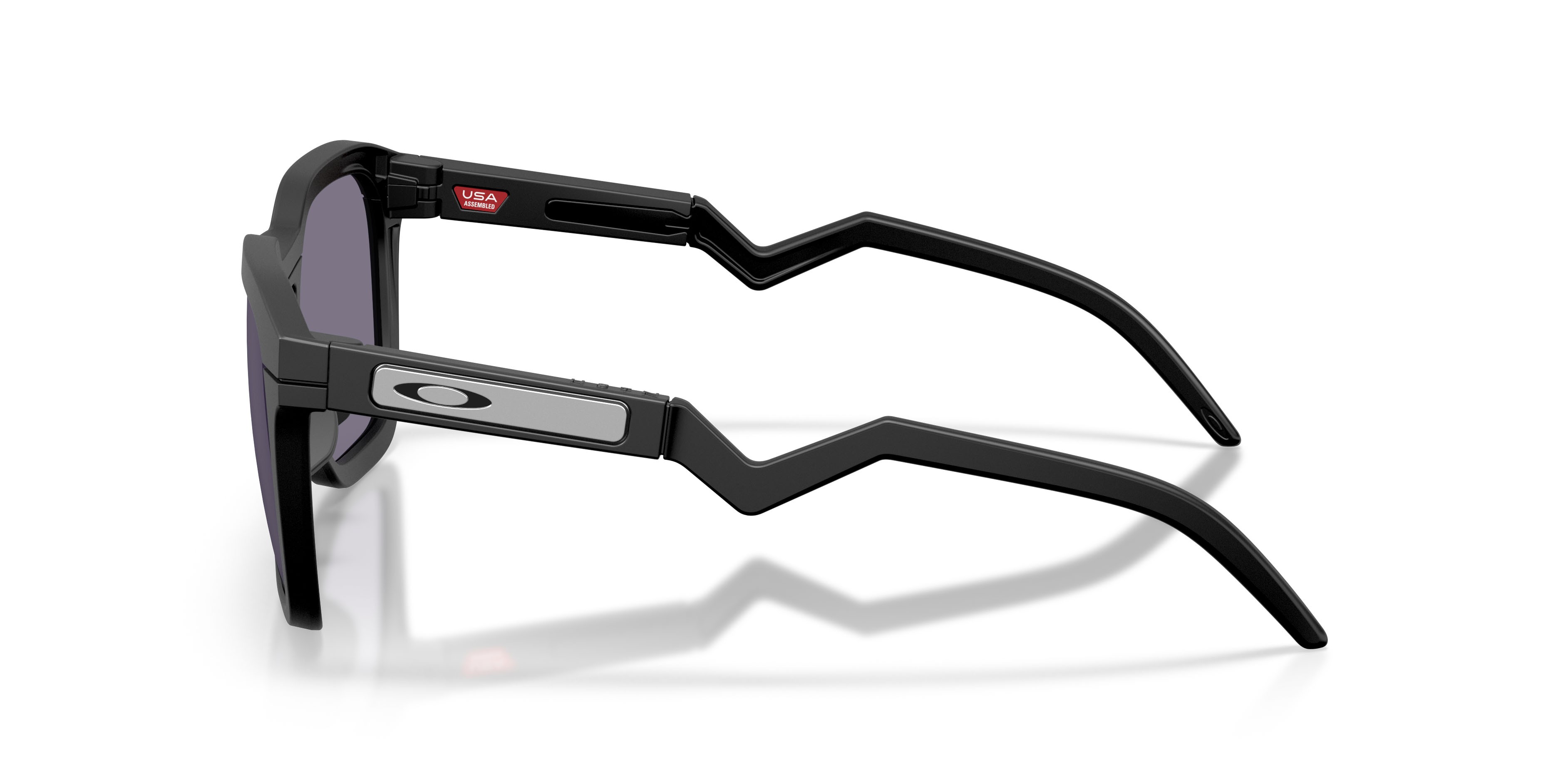 Sonnenbrillen Oakley Hstn Sq OO 9533 (953301) farbe nero opaco form quadratisch gläser prizm grey