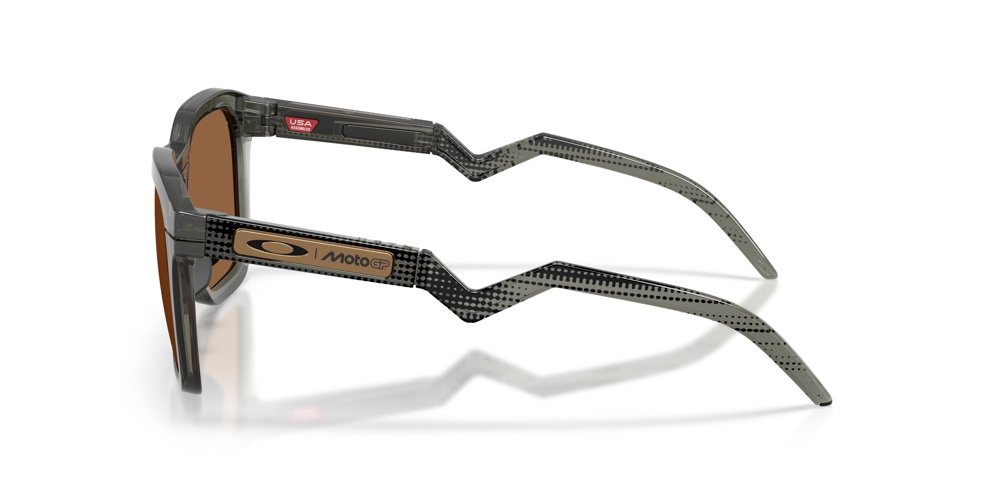 Sonnenbrillen Oakley Hstn Sq OO 9533 (953308) farbe grigio fumo form quadratisch gläser prizm bronze
