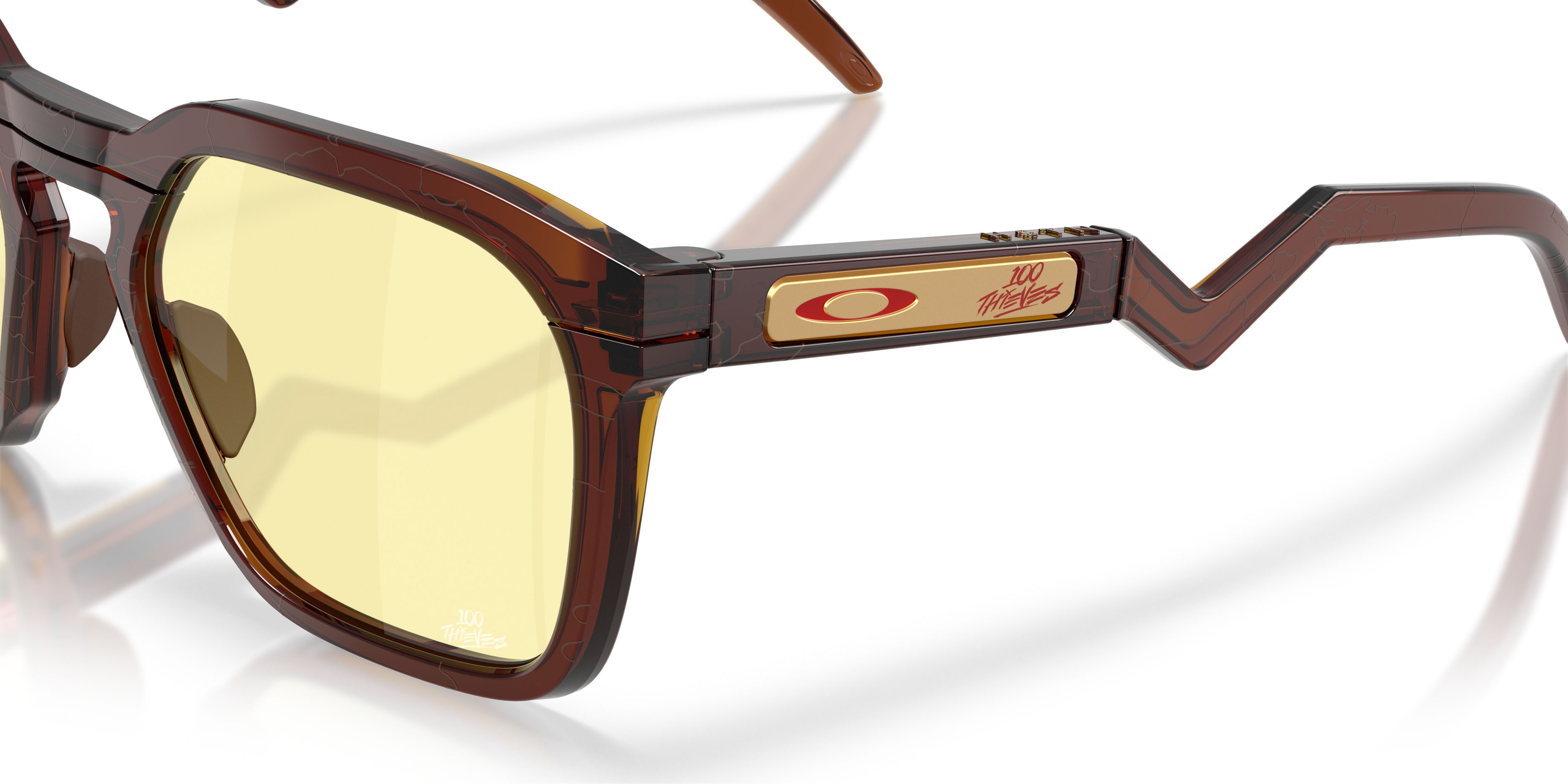 Sonnenbrillen Oakley Hstn Sq OO 9533 (953310) farbe ambra scuro form quadratisch gläser prizm gaming