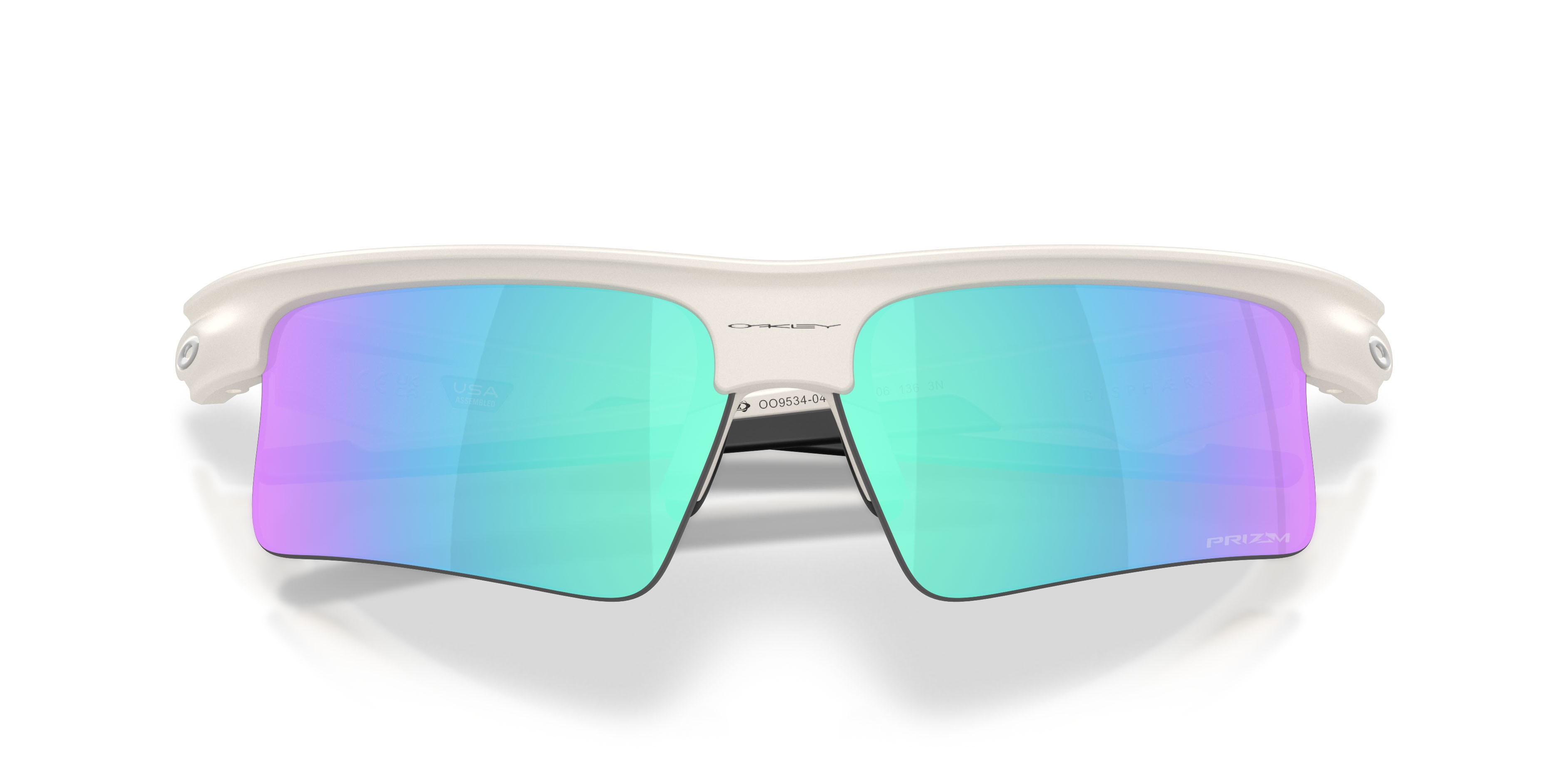 Sonnenbrillen Oakley Bisphaera Speed OO 9534 (953404) farbe mist opaco form rechteckig gläser prizm sapphire